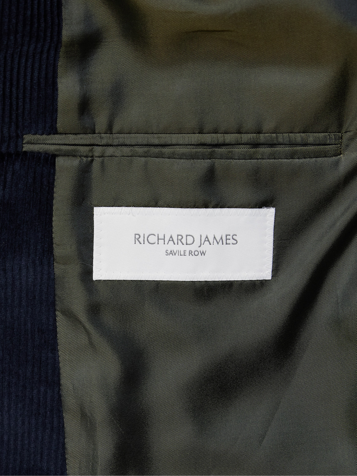 Shop Richard James Chapman Cotton-corduroy Suit Jacket In Blue
