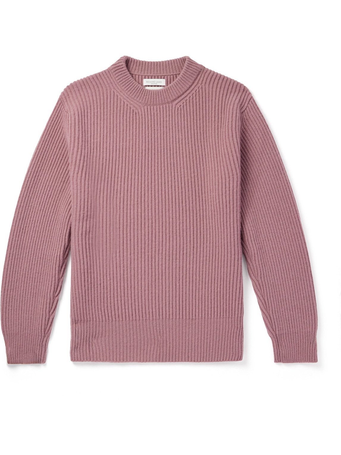 Richard James Ribbed Wool Sweater In Pink