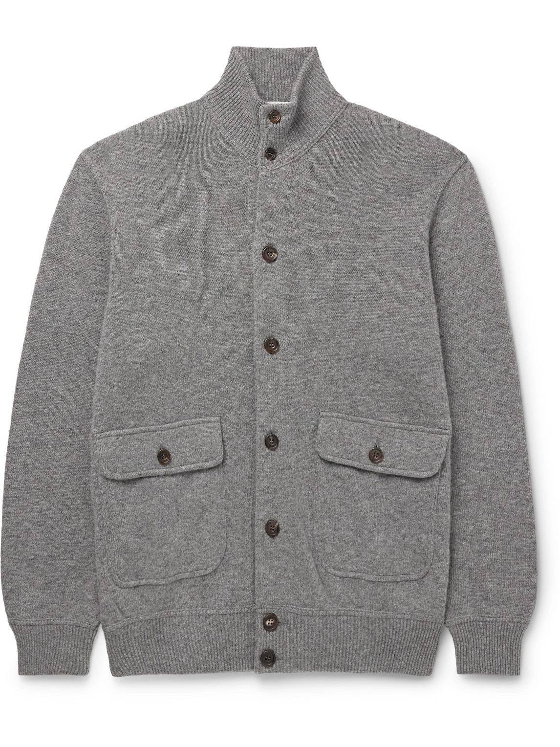 Richard James Wool And Cashmere-blend Cardigan In Gray