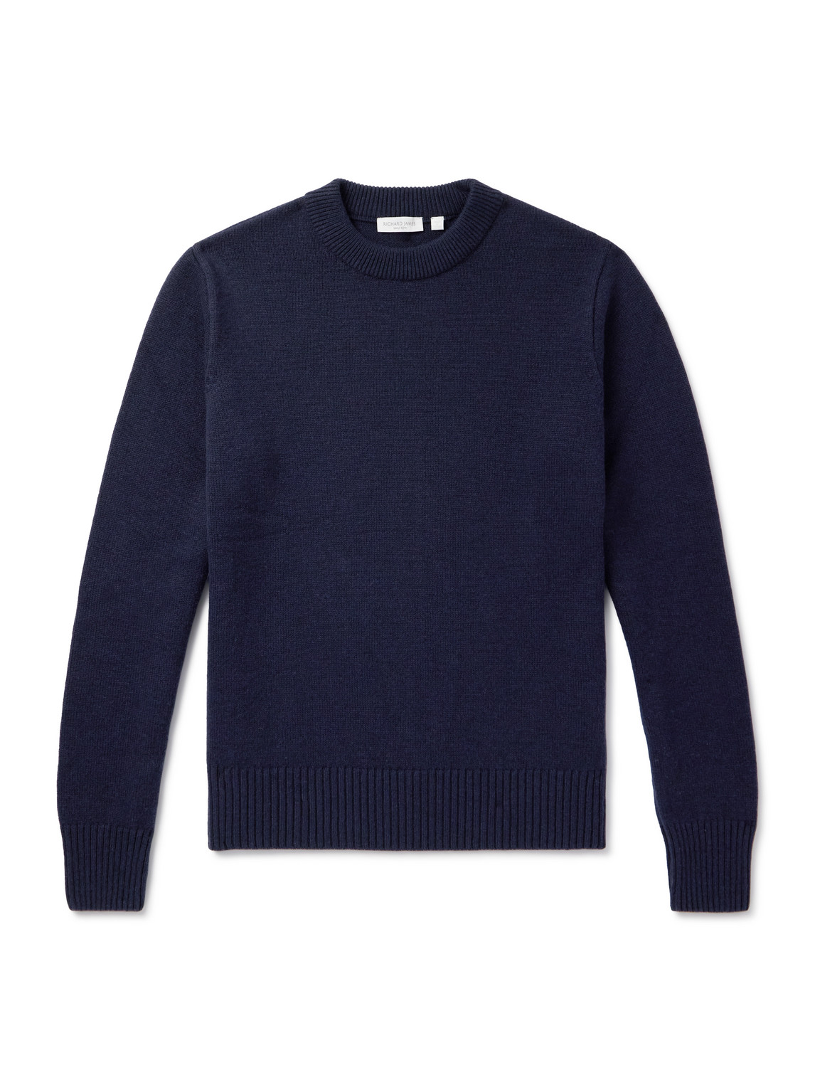 Richard James Wool And Cashmere-blend Sweater In Blue