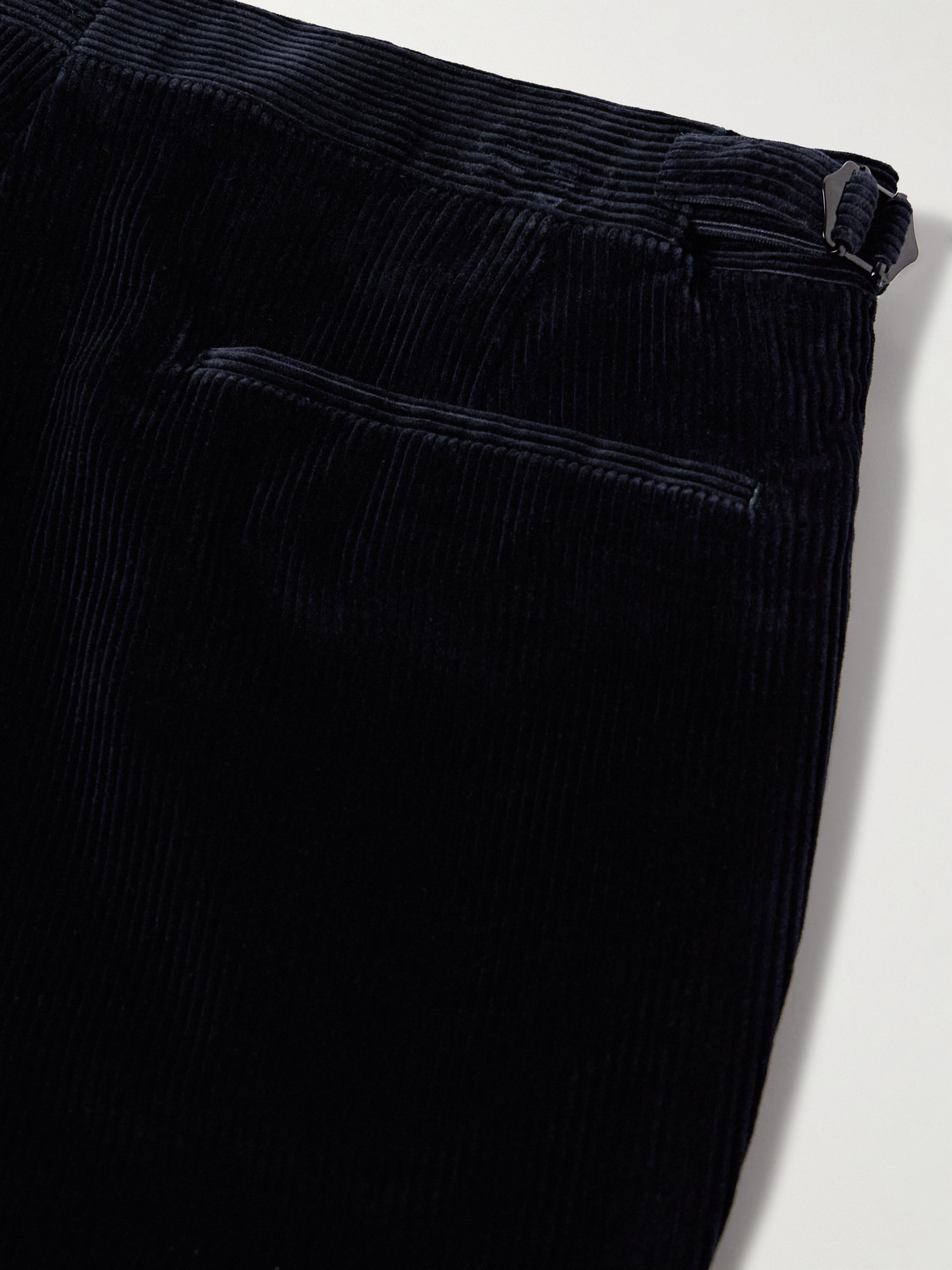 Shop Richard James Chapman Slim-fit Straight-leg Cotton-corduroy Suit Trousers In Blue