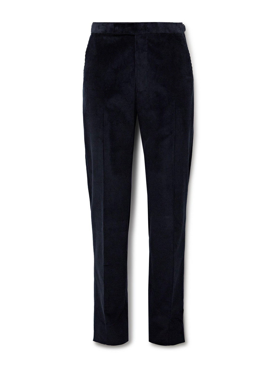 Richard James Chapman Slim-fit Straight-leg Cotton-corduroy Suit Trousers In Blue