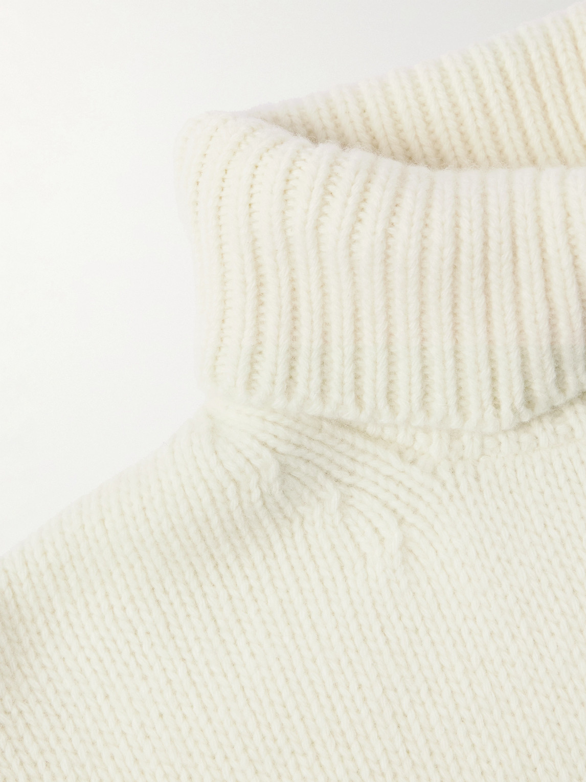 RICHARD JAMES DIP-DYED WOOL ROLLNECK SWEATER 