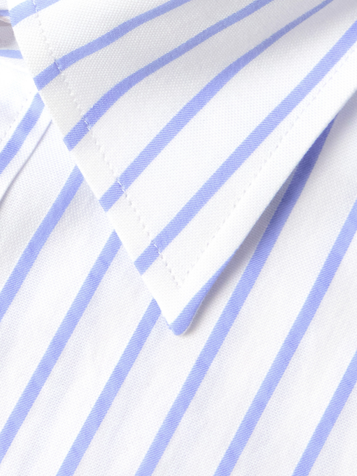 DUNHILL STRIPED TEXTURED-COTTON SHIRT