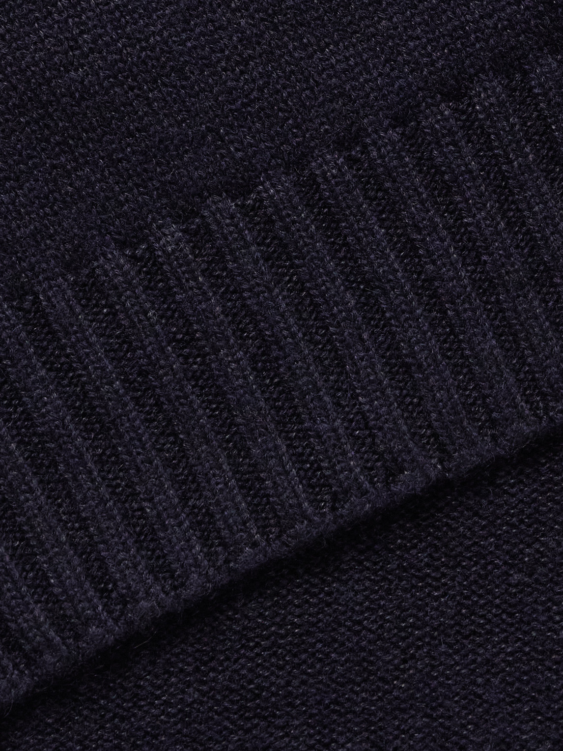 DUNHILL SLIM-FIT CASHMERE AND LINEN-BLEND ROLLNECK SWEATER