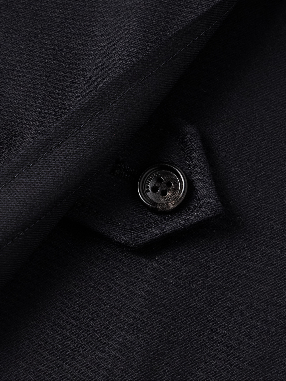 Shop Dunhill Belted Super 180s Wool Coat In Blue
