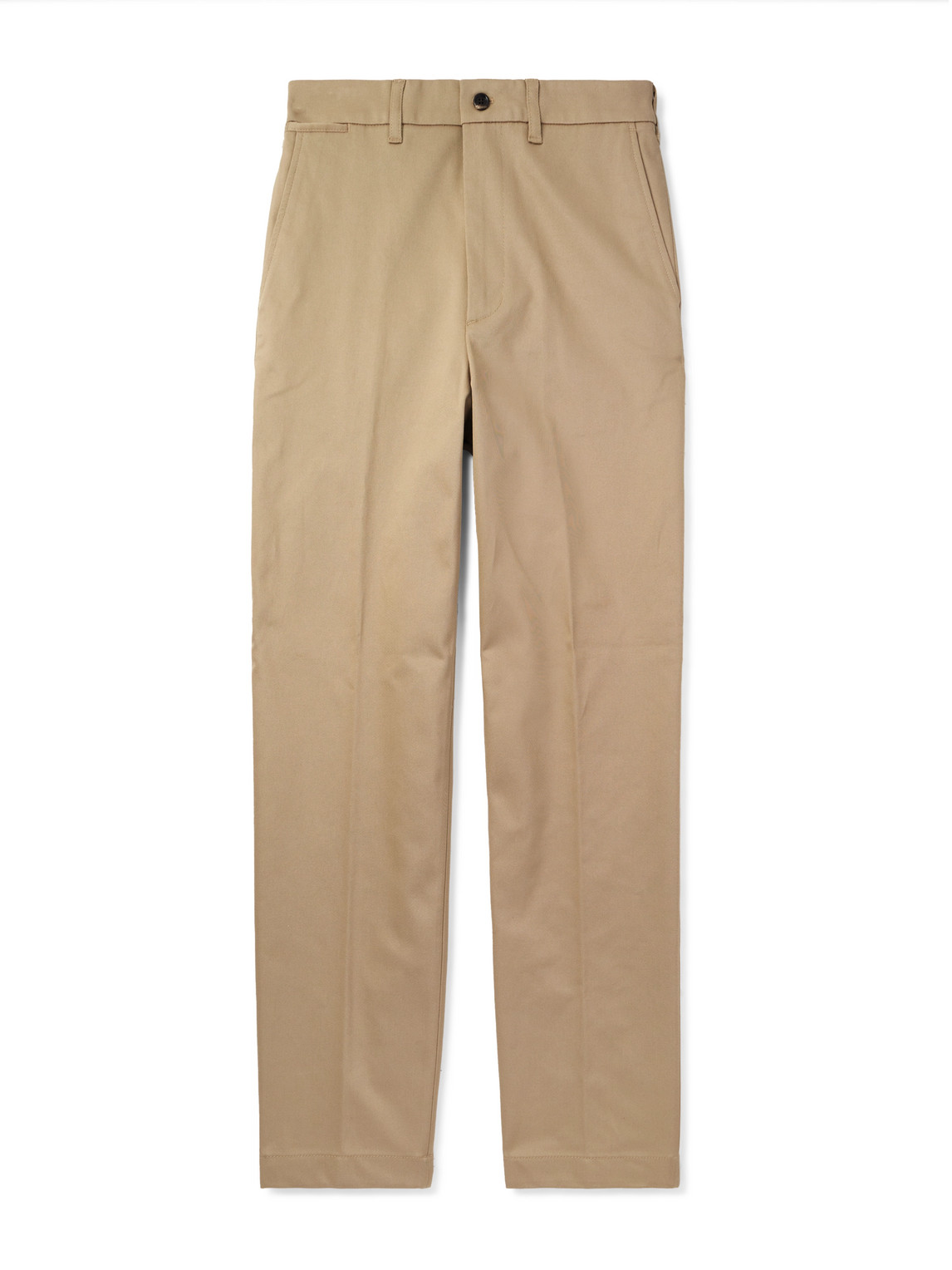 Dunhill Straight-leg Cotton-blend Twill Chinos In Brown