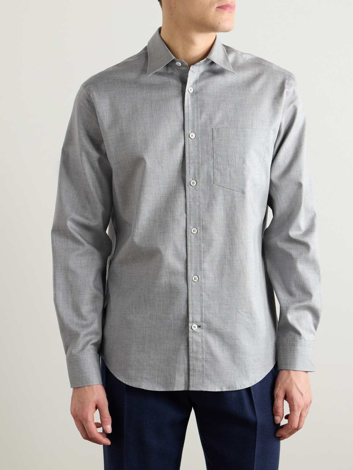 DUNHILL COTTON OXFORD SHIRT 