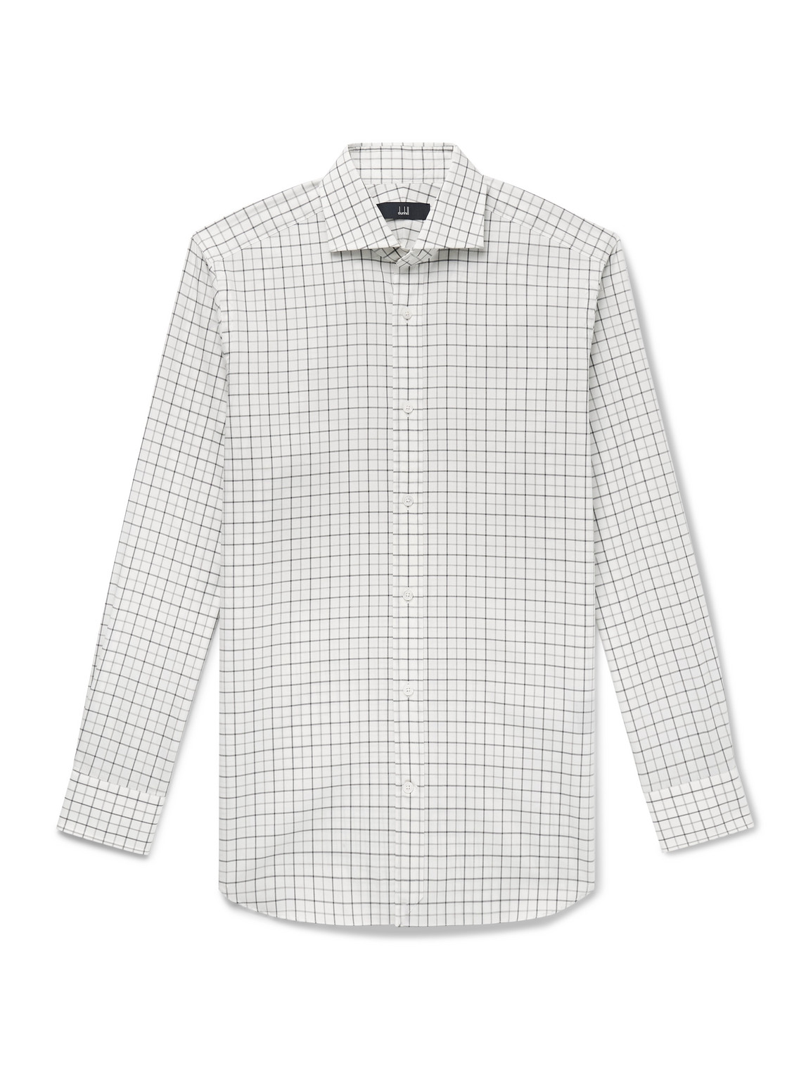 Dunhill Checked Cotton-twill Shirt In White