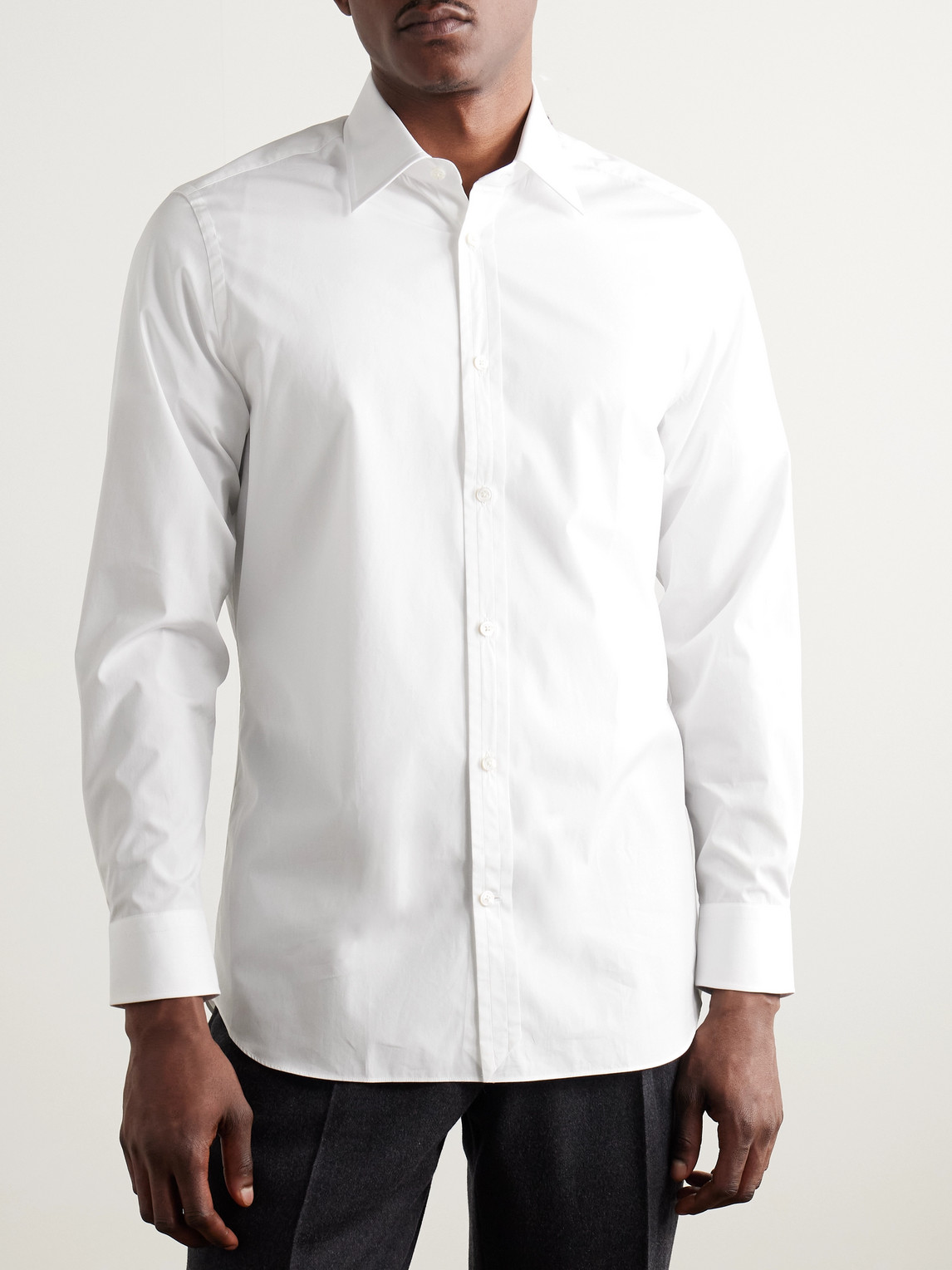 DUNHILL COTTON-POPLIN SHIRT