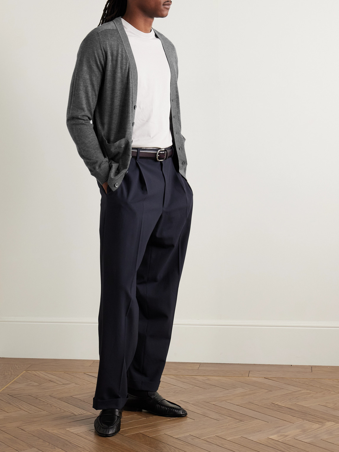 DUNHILL SLIM-FIT CASHMERE CARDIGAN 