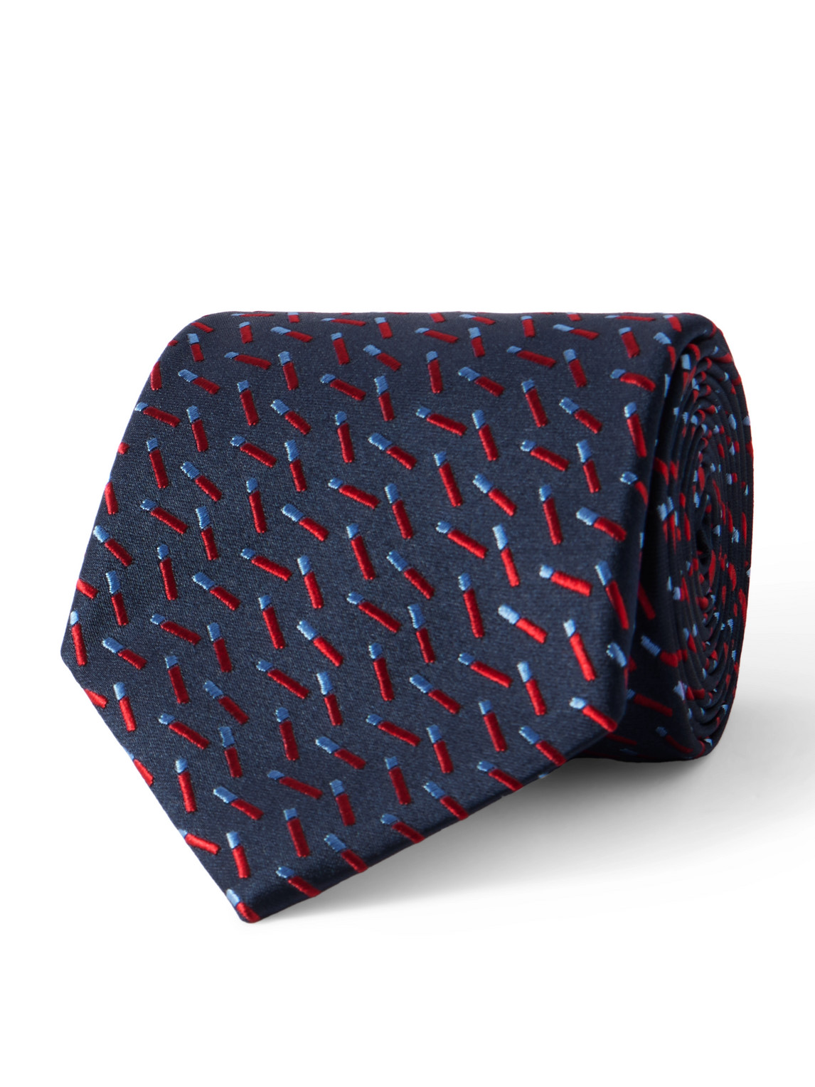 Charvet 8.5cm Silk-jacquard Tie In Blue