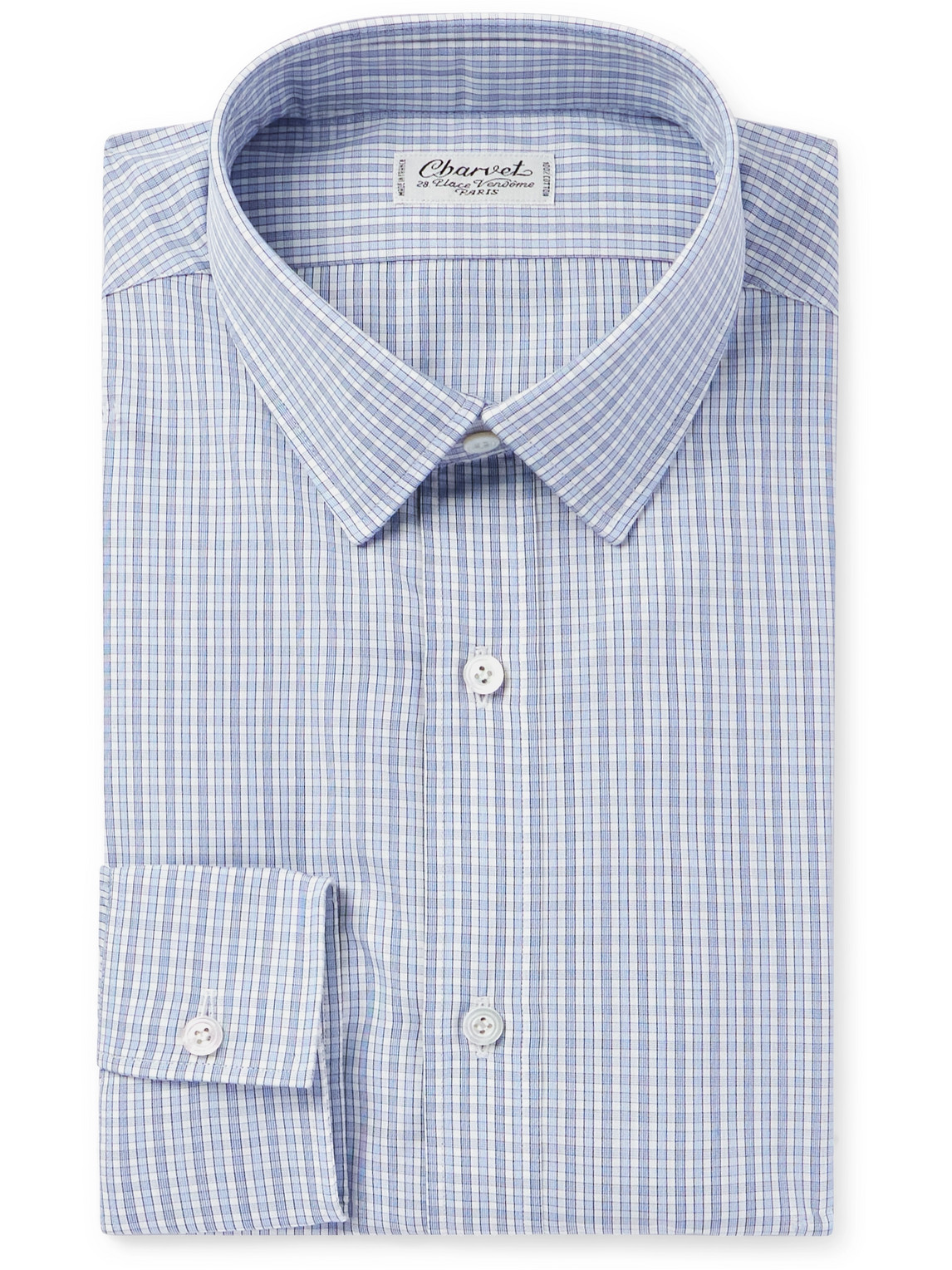 Checked Cotton-Poplin Shirt