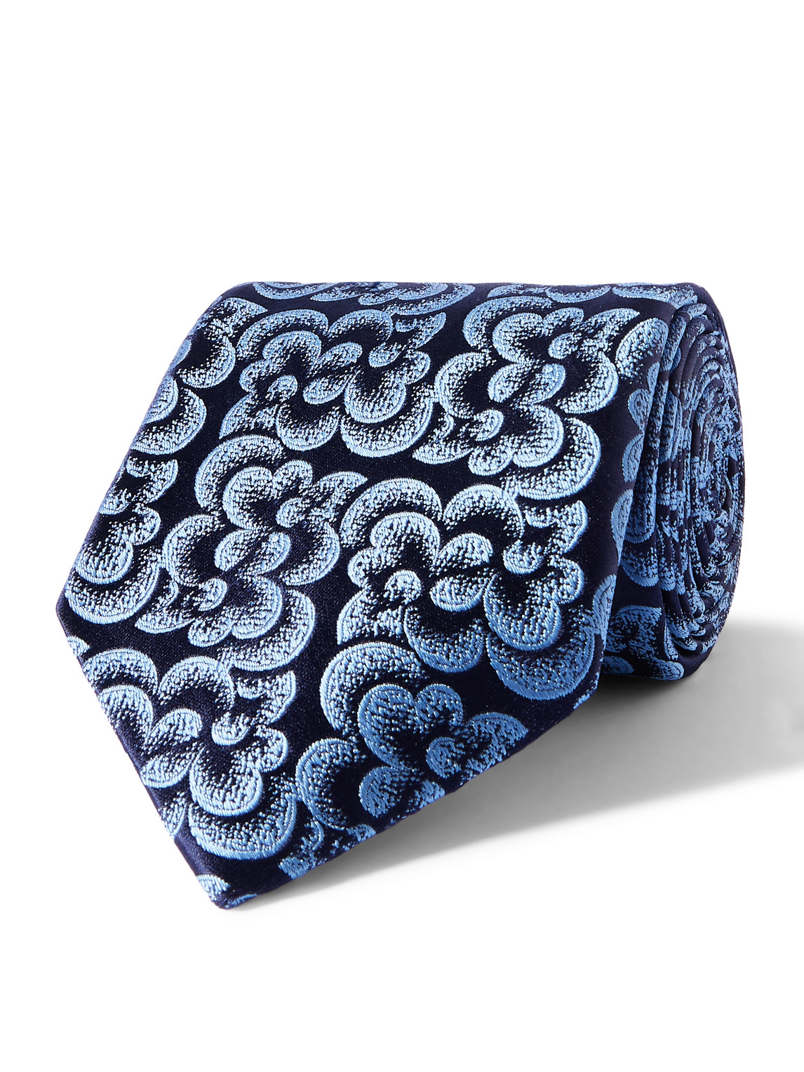 8.5cm Floral-Jacquard Silk Tie