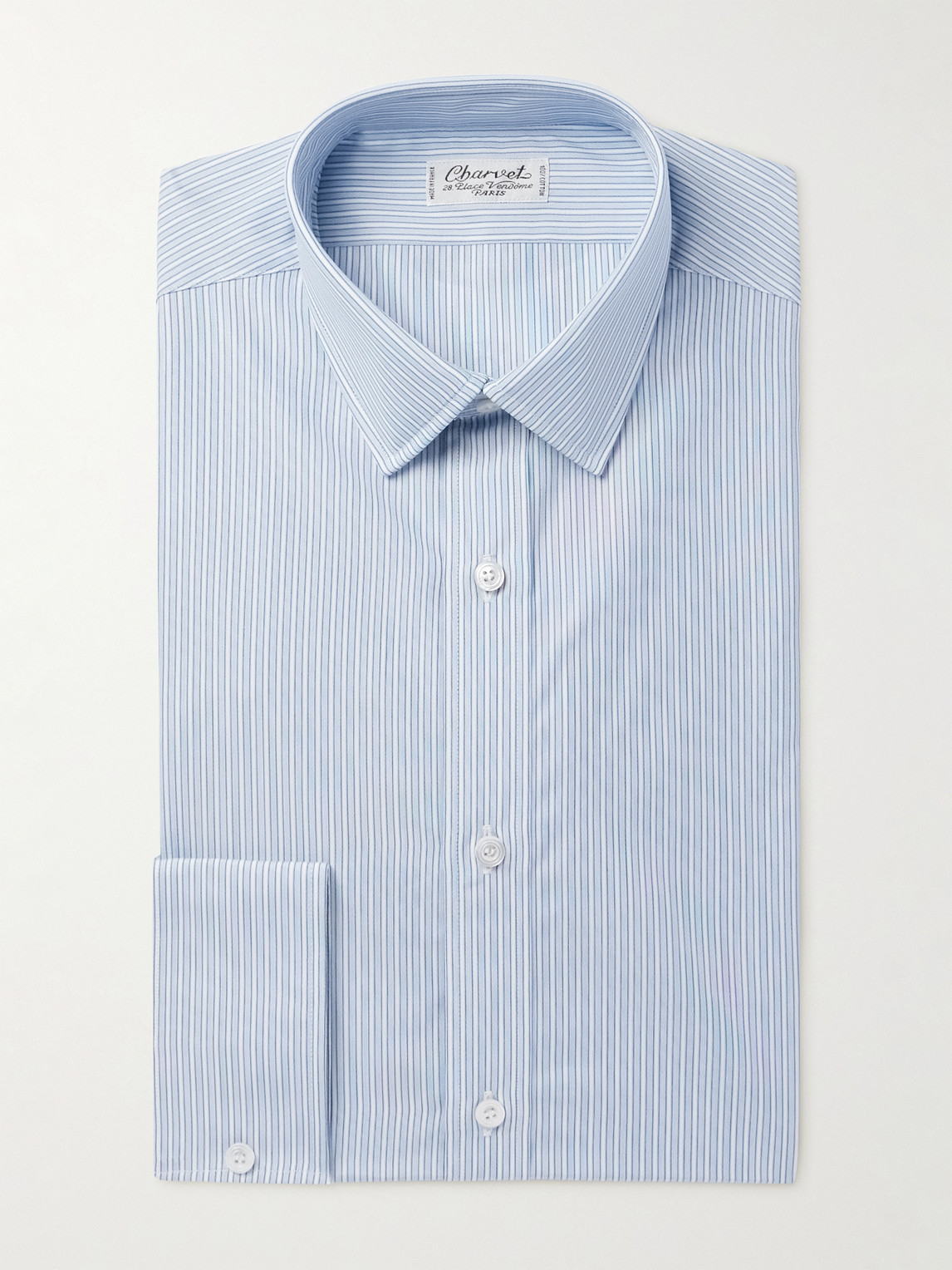 Charvet Striped Cotton-Poplin Shirt - Men