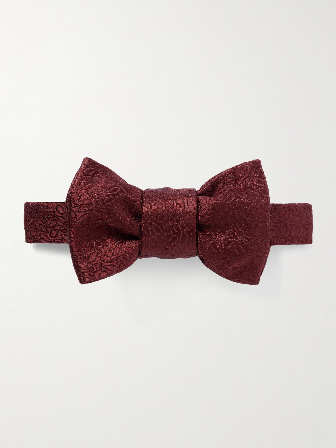 Charvet Pre-Tied Paisley-Jacquard Silk Bow Tie - Men