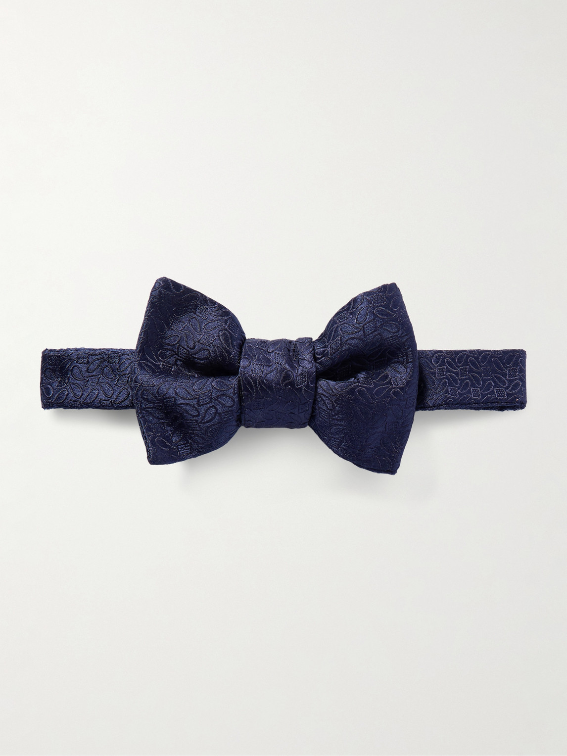 Charvet Pre-Tied Paisley-Jacquard Silk Bow Tie - Men