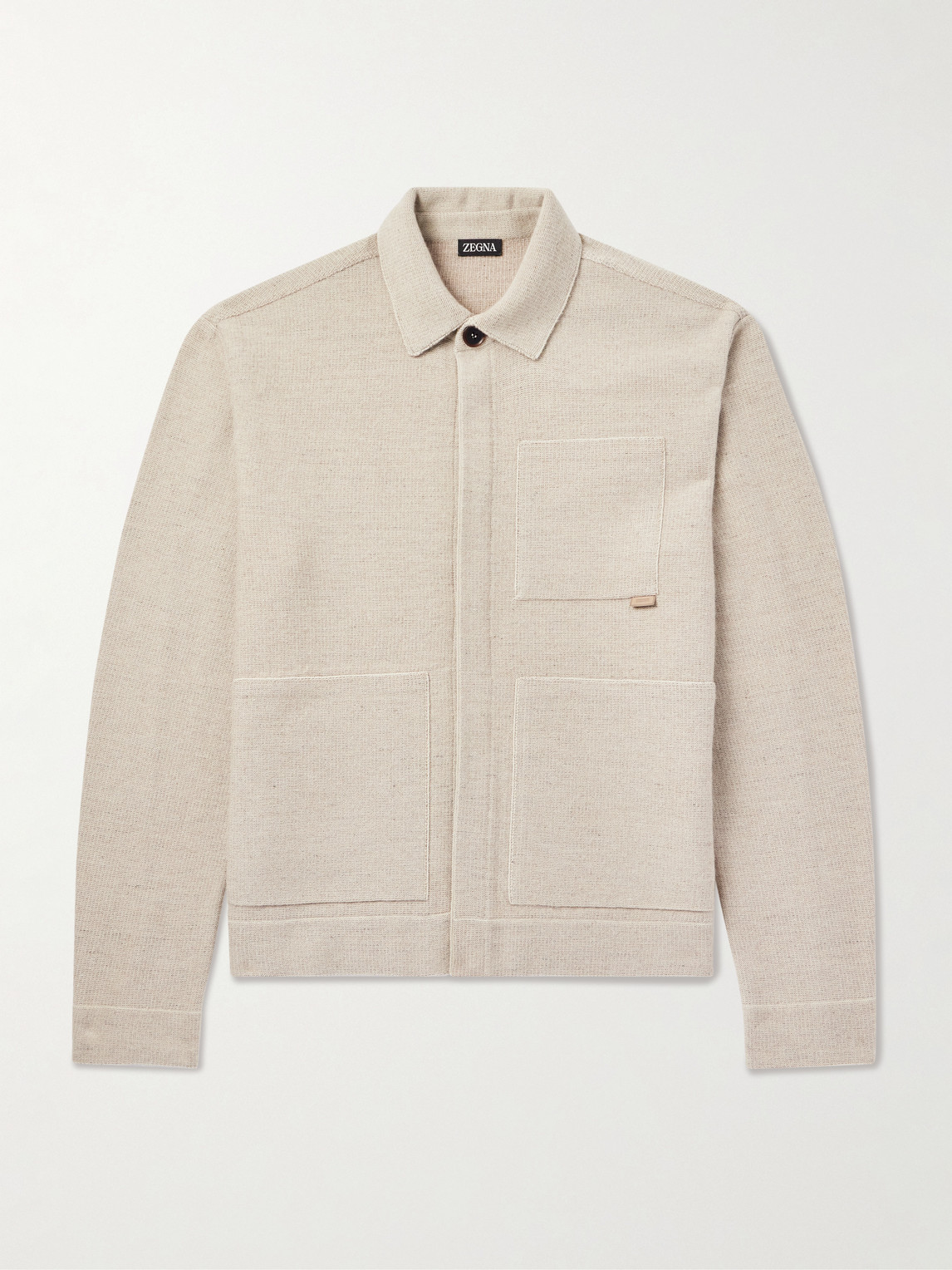 Zegna Wool, Cashmere, Linen and Silk-Blend Chore Jacket - Men