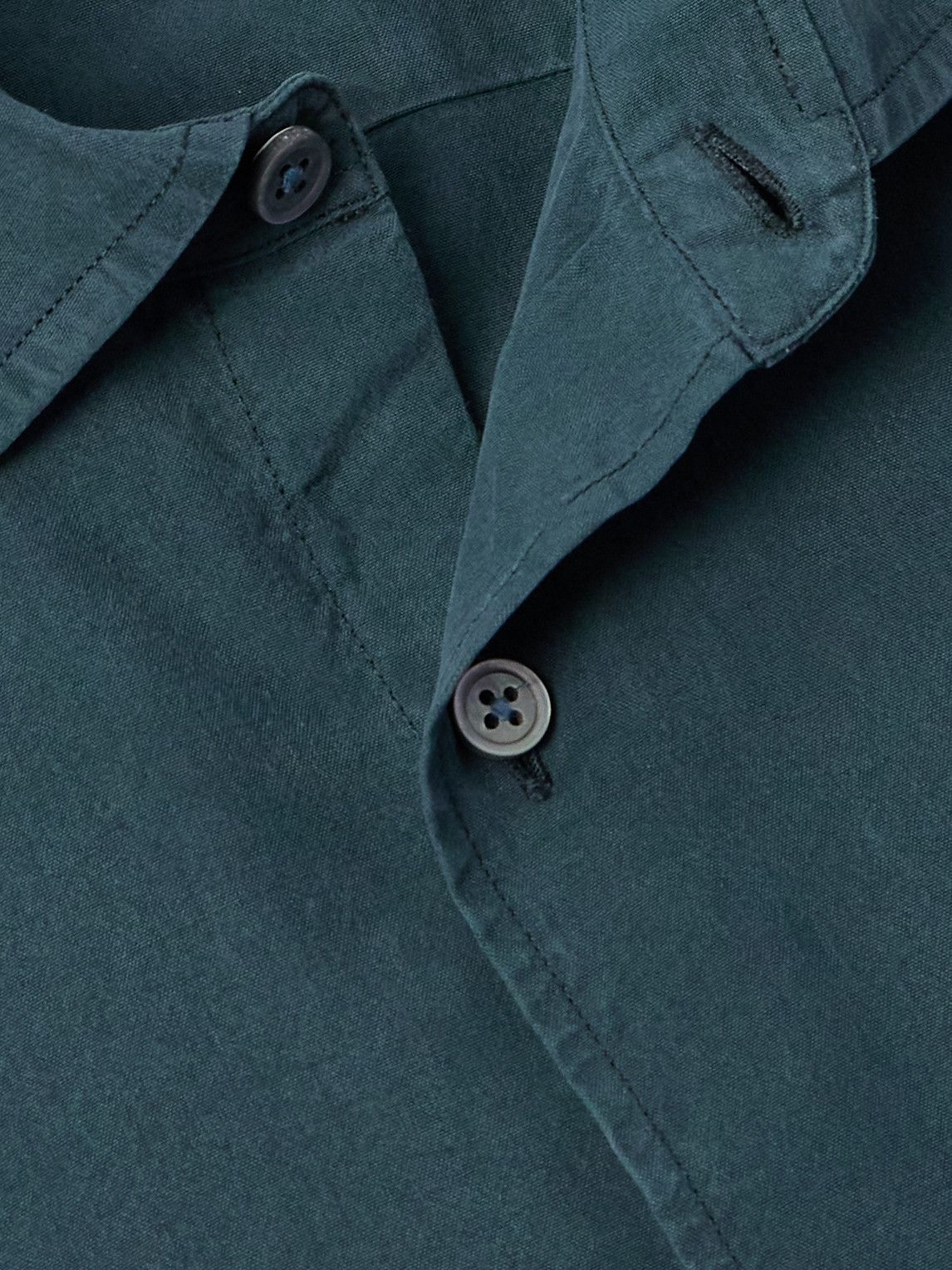 Garment-Dyed Brushed-Silk Shirt