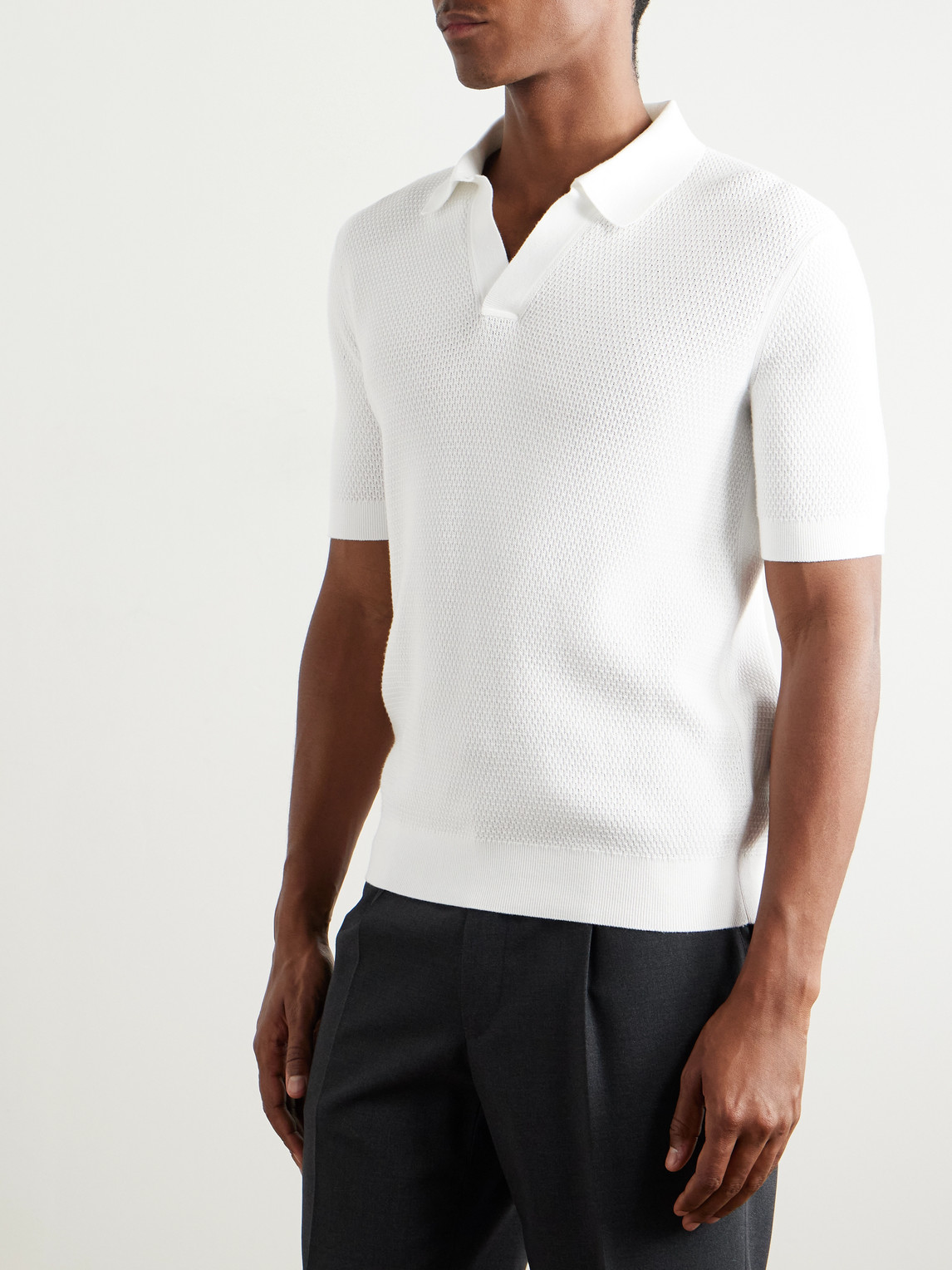 Slim-Fit Cotton-Piqué Polo Shirt