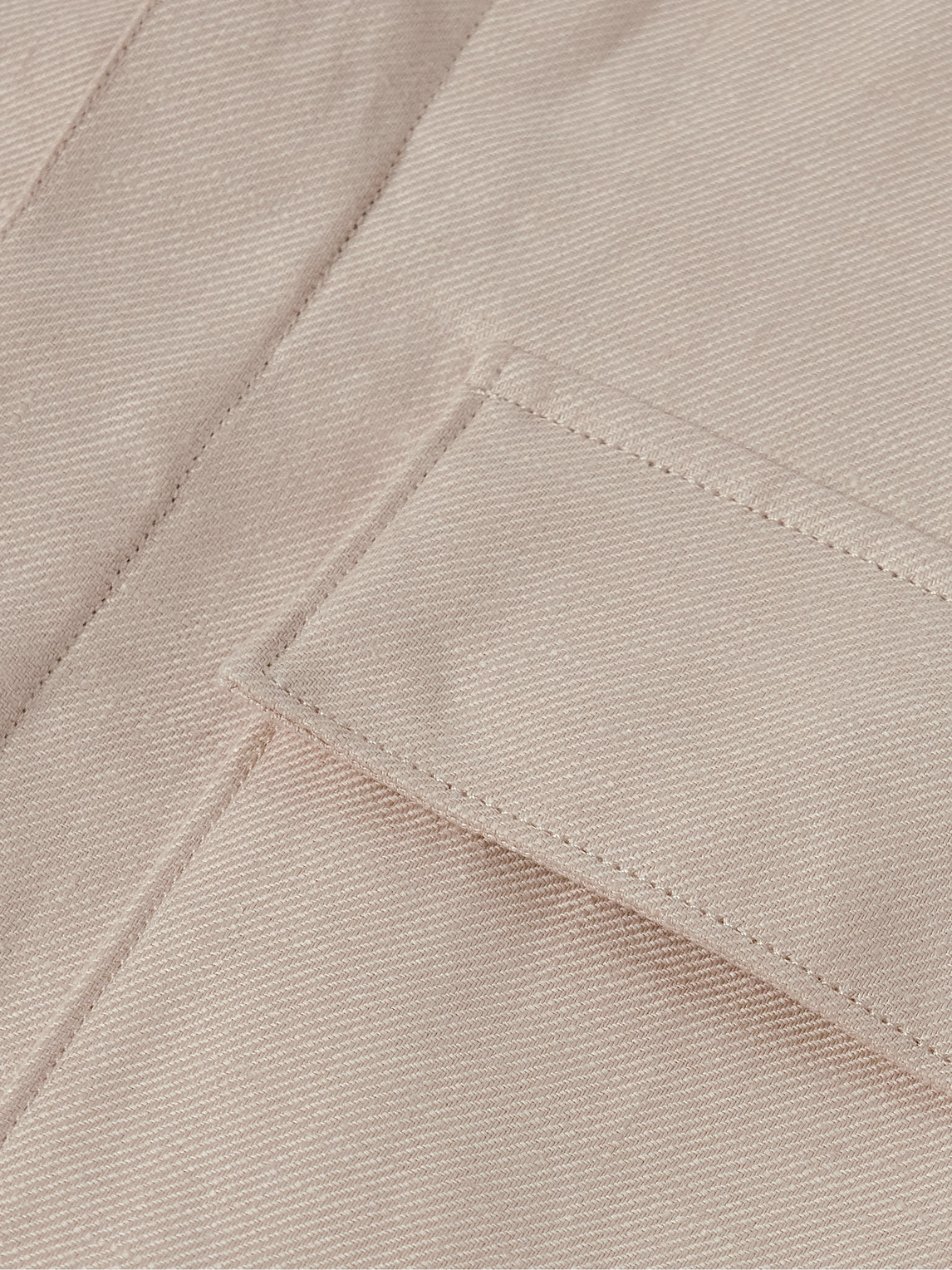 Zegna Linen-twill Overshirt In Neutrals