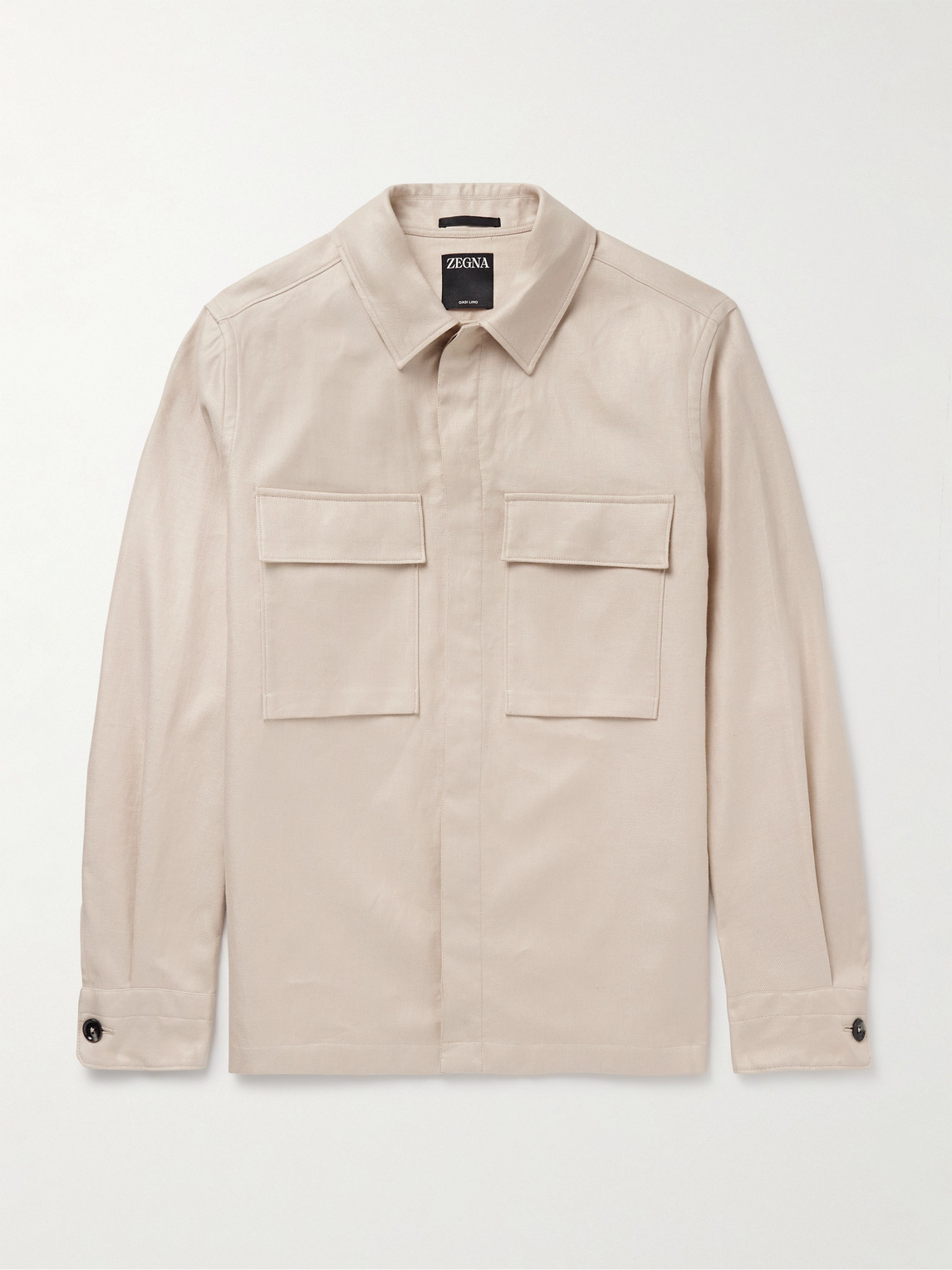 Zegna Linen-Twill Overshirt - Men