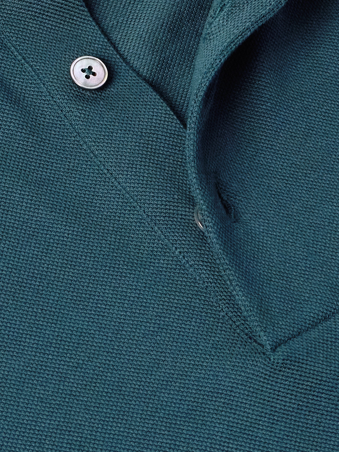 Slim-Fit Leather-Trimmed Cotton-Piqué Polo Shirt