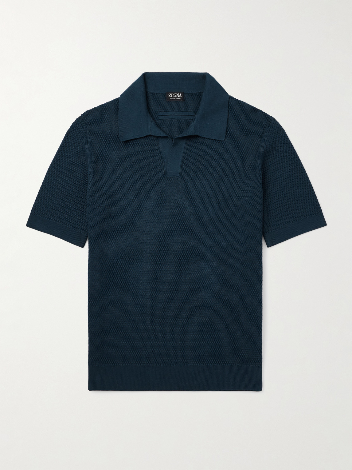 Zegna Slim-Fit Cotton-Piqué Polo Shirt - Men