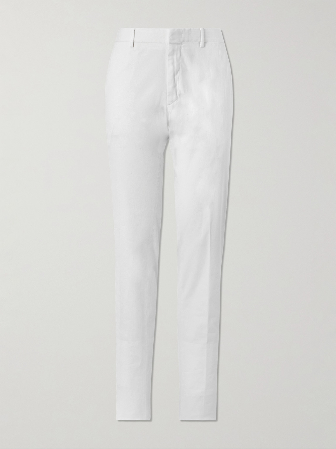 Zegna Easy Straight-Leg Garment-Dyed Cotton-Blend Chinos - Men