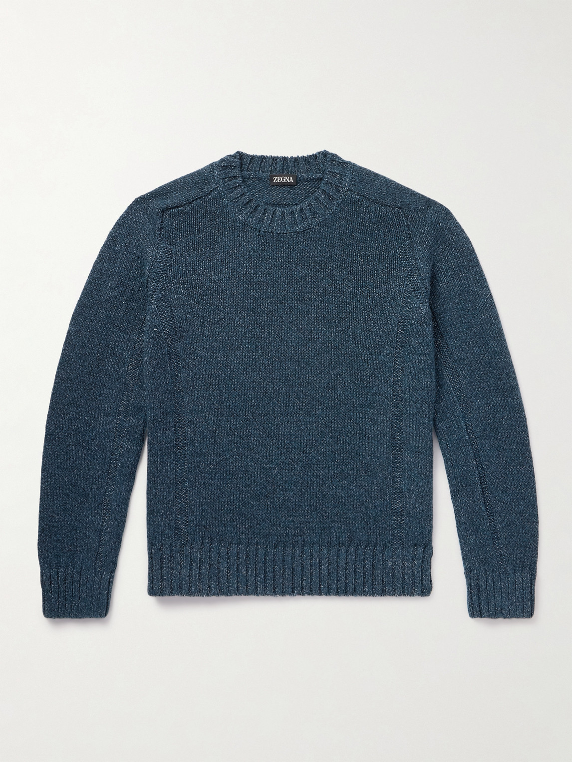 Zegna Cashmere, Linen and Cotton-Blend Sweater - Men
