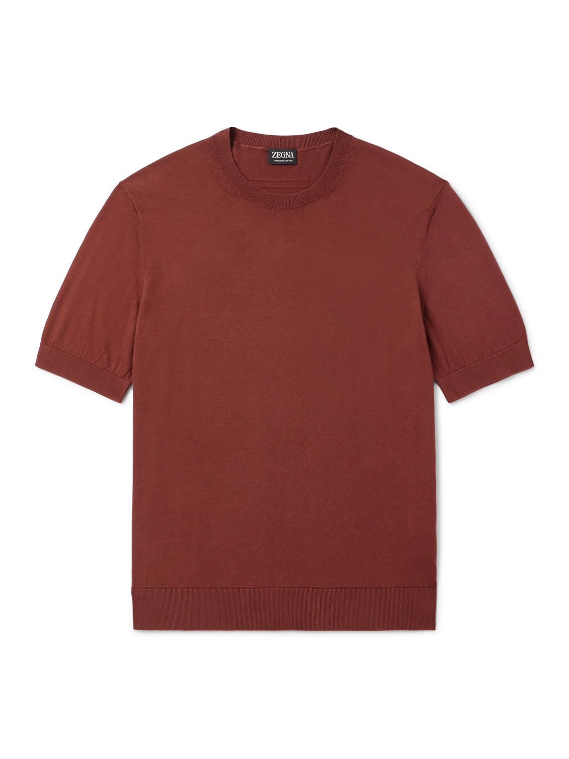 Zegna Slim-fit Cotton T-shirt In Red