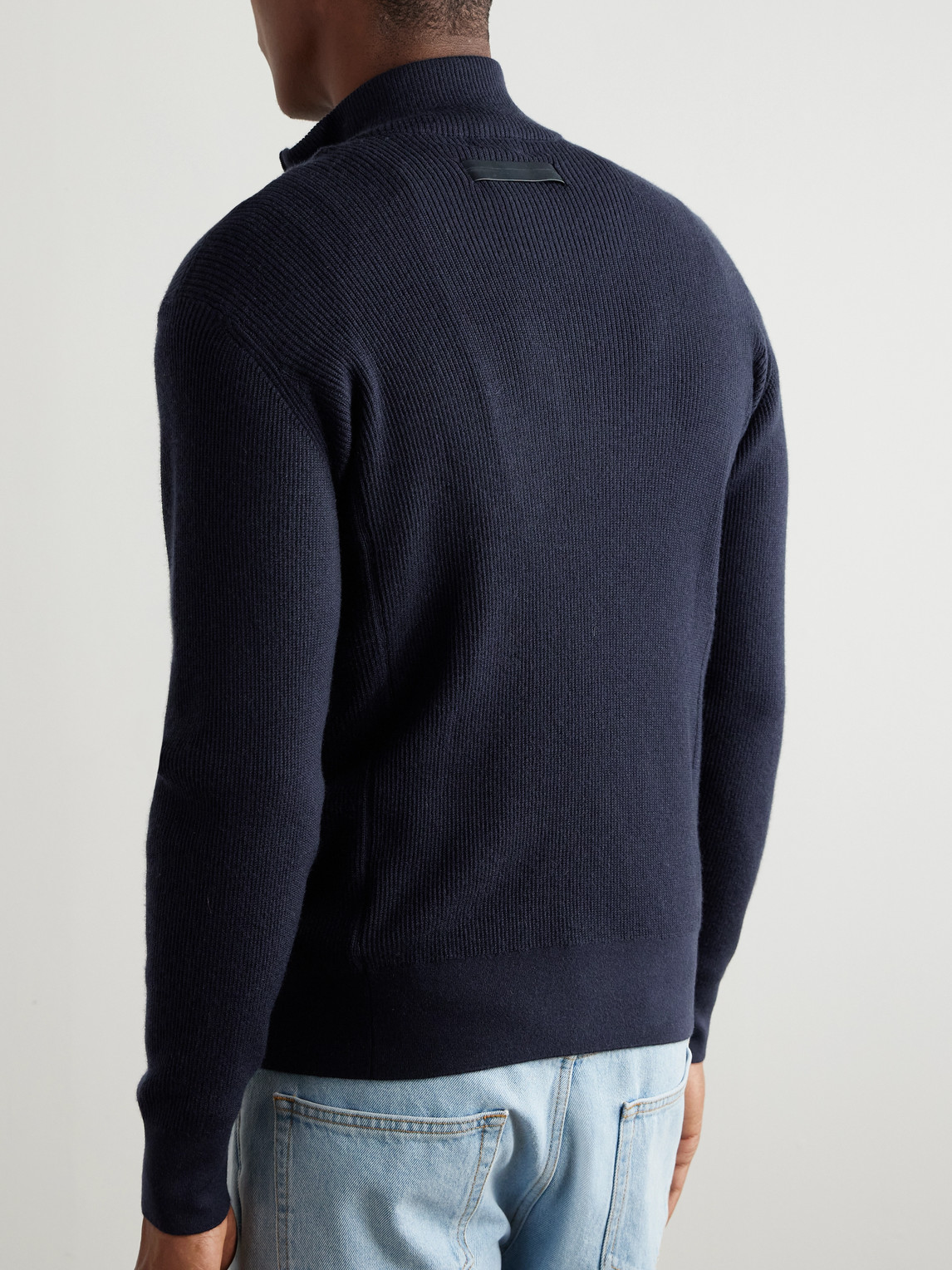 Cashseta Zip-Up Sweater