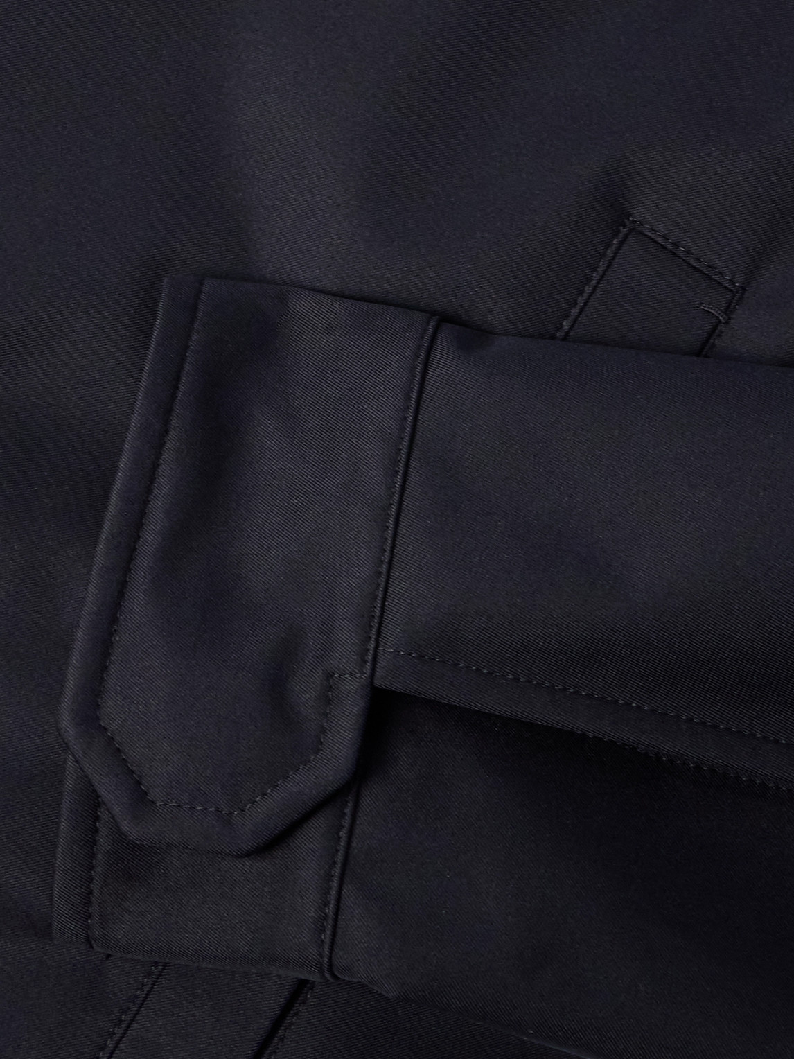 Shop Zegna 3l Twill Blouson Jacket In Blue