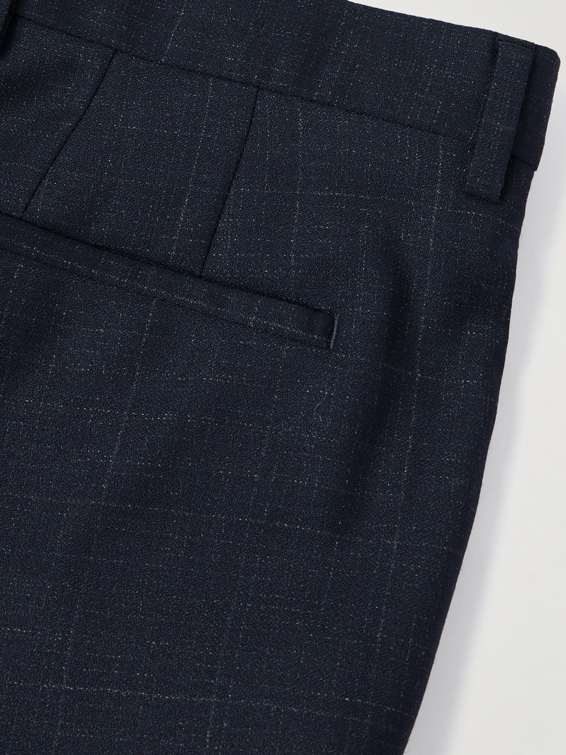 PAUL SMITH STRAIGHT-LEG CHECKED WOOL SUIT TROUSERS
