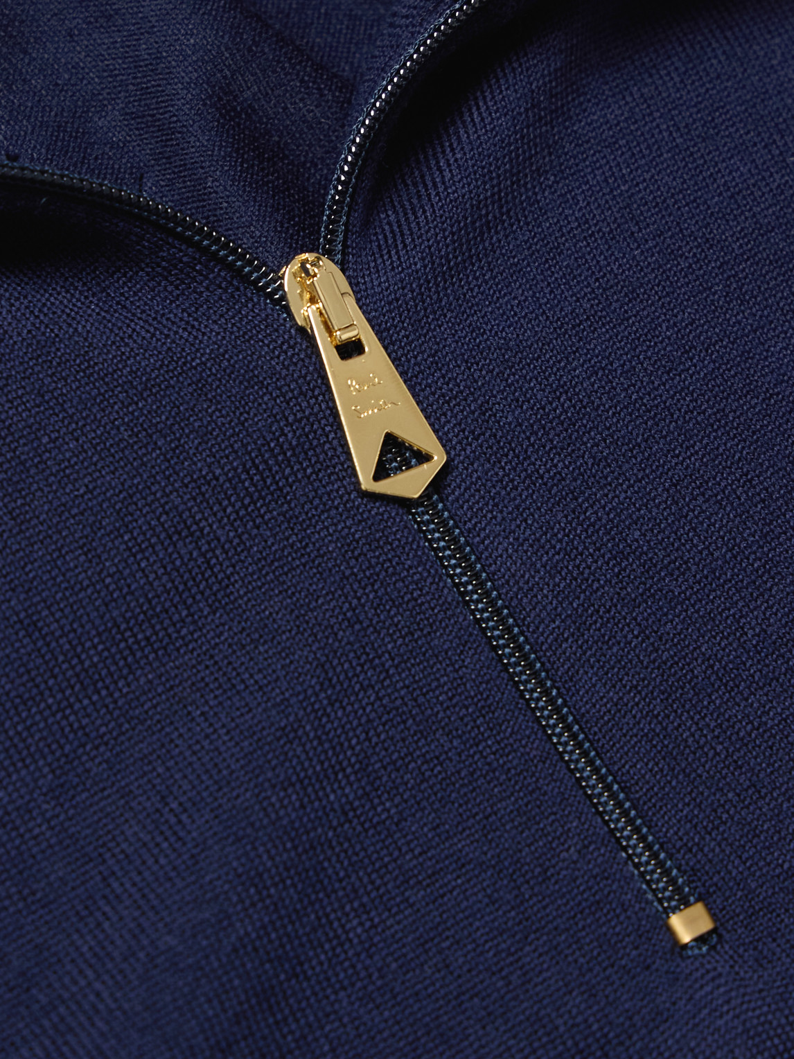 PAUL SMITH MERINO WOOL HALF-ZIP SWEATER