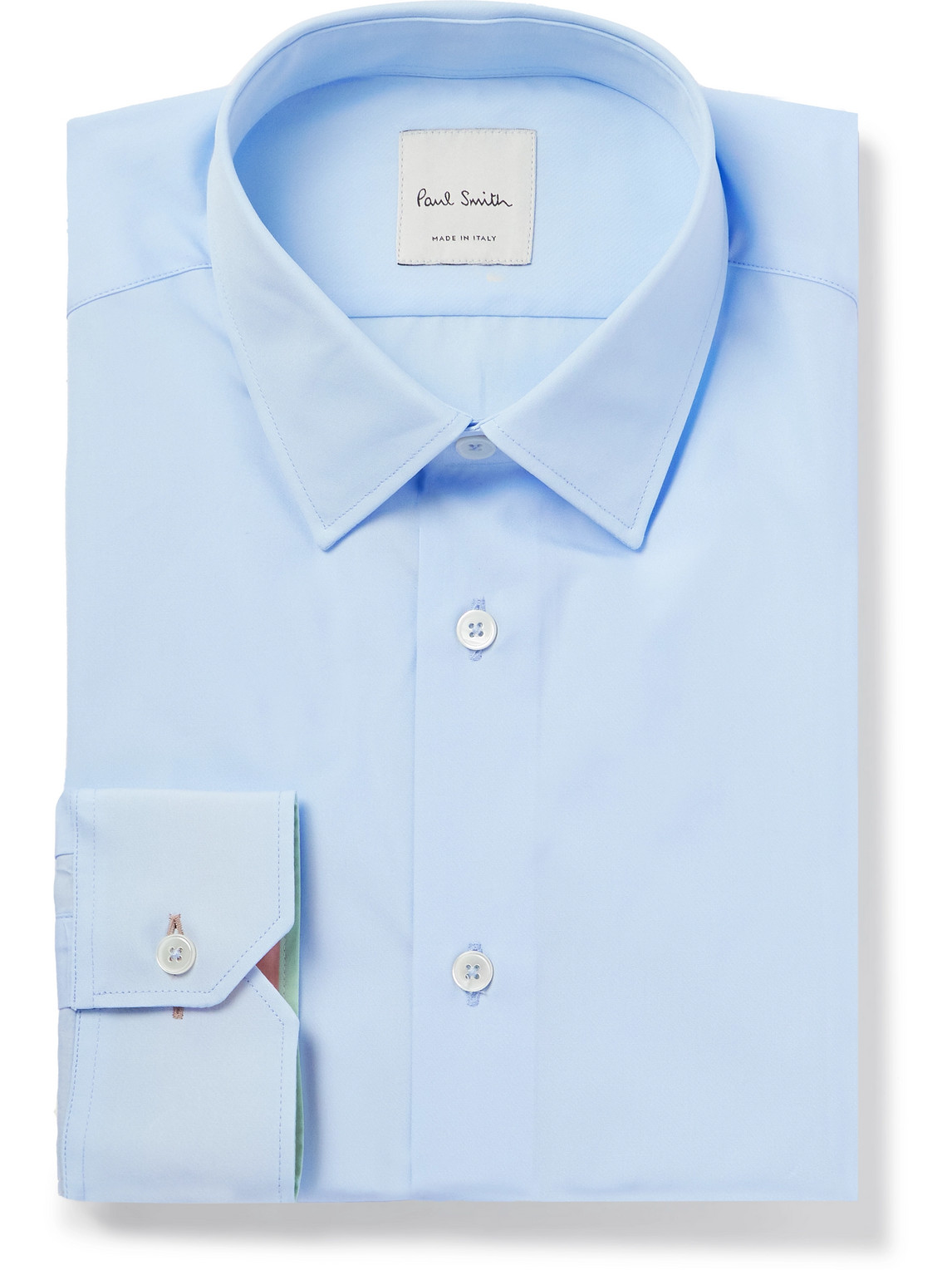Paul Smith Cotton-poplin Shirt In Blue