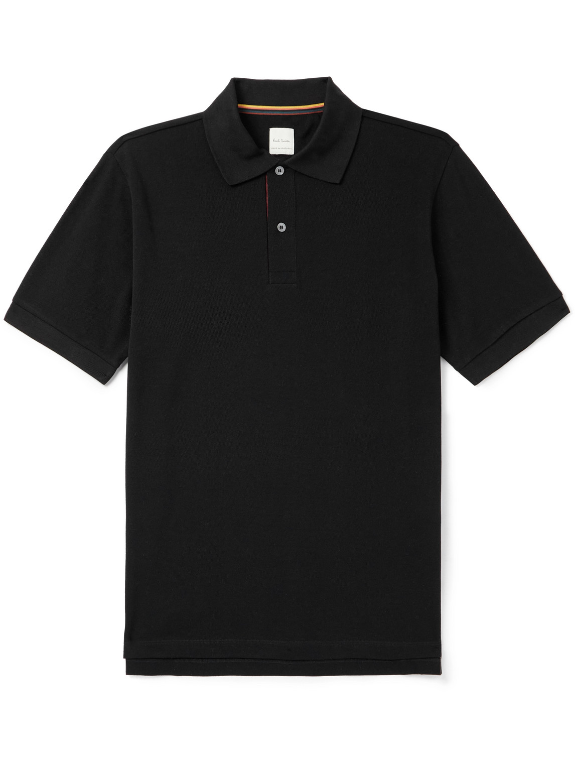 Paul Smith Cotton-piqué Polo Shirt In Black