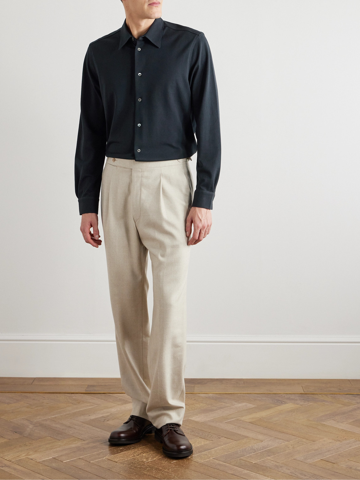 PAUL SMITH COTTON-PIQUÉ SHIRT