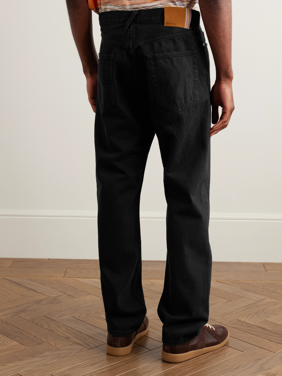 Shop Paul Smith Straight-leg Jeans In Black