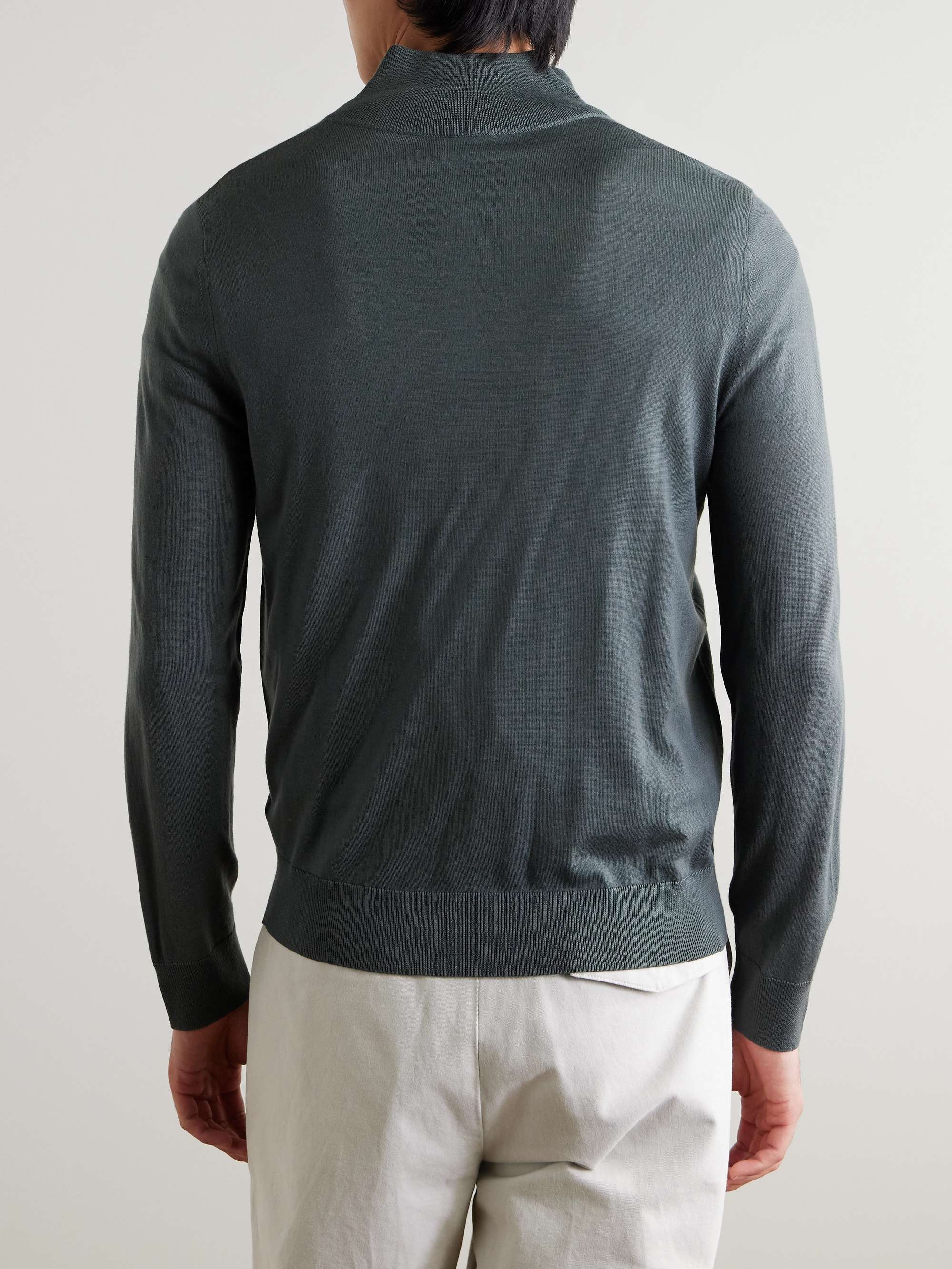 PAUL SMITH Merino Wool Half-Zip Sweater for Men | MR PORTER