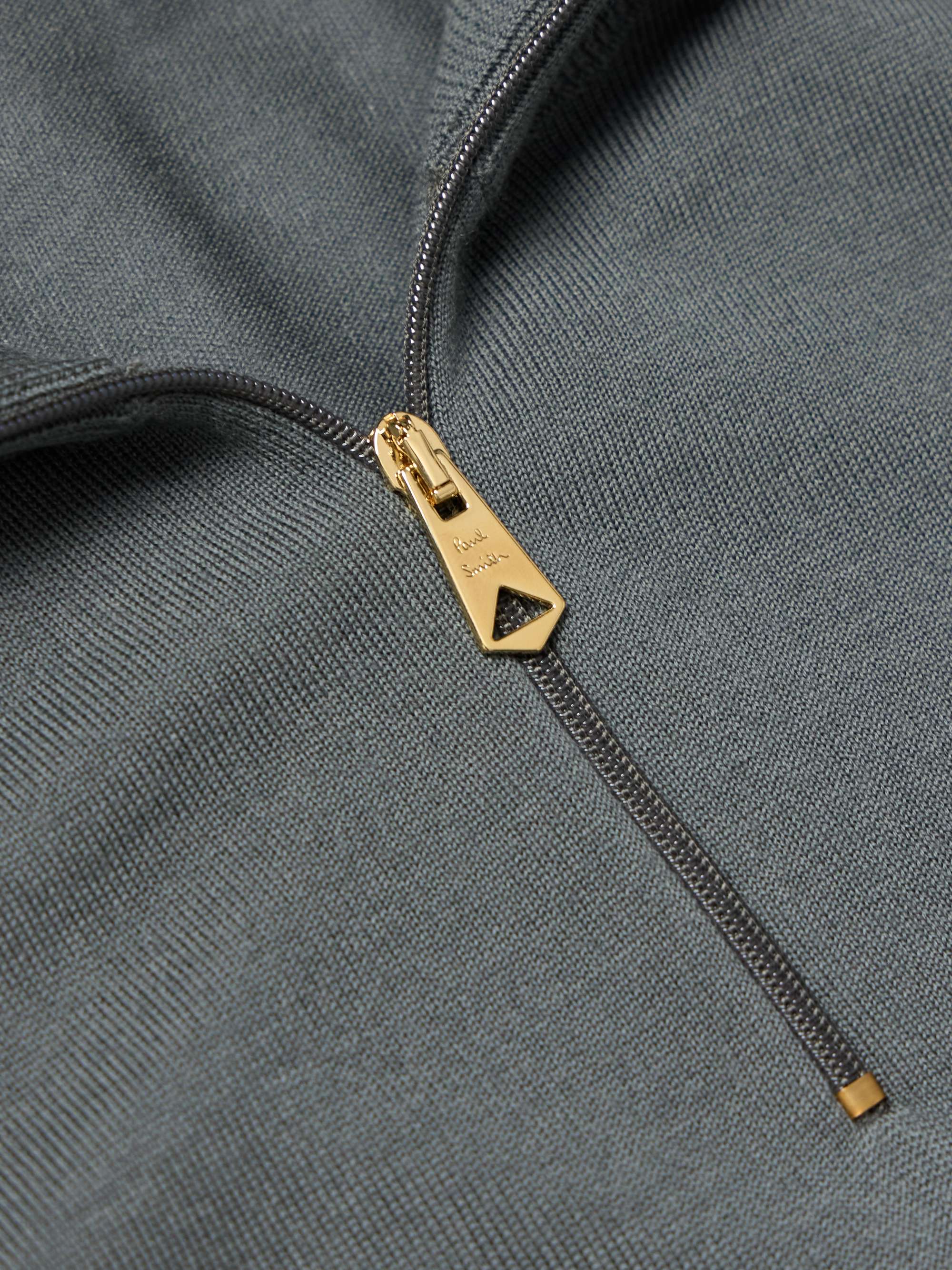 PAUL SMITH Merino Wool Half-Zip Sweater for Men | MR PORTER