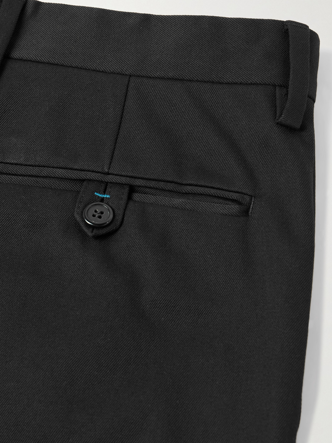 PAUL SMITH SLIM-FIT STRAIGHT-LEG STRETCH-COTTON TWILL TROUSERS