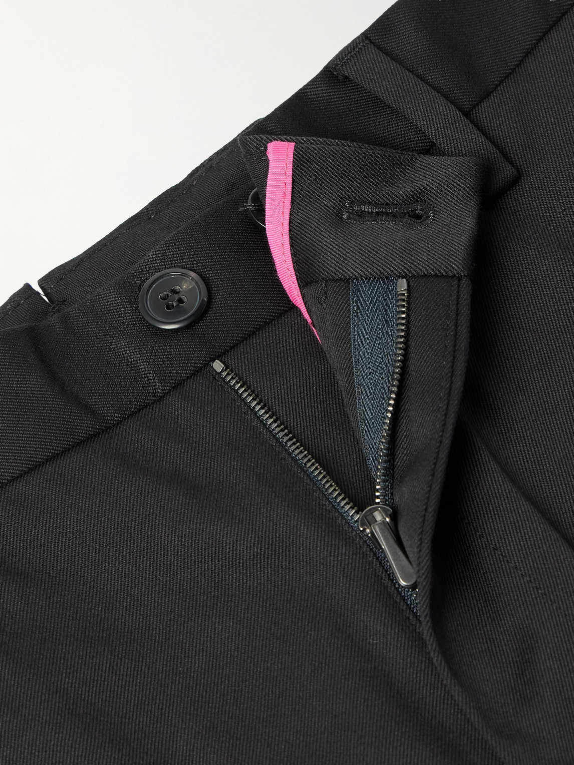 PAUL SMITH SLIM-FIT STRAIGHT-LEG STRETCH-COTTON TWILL TROUSERS