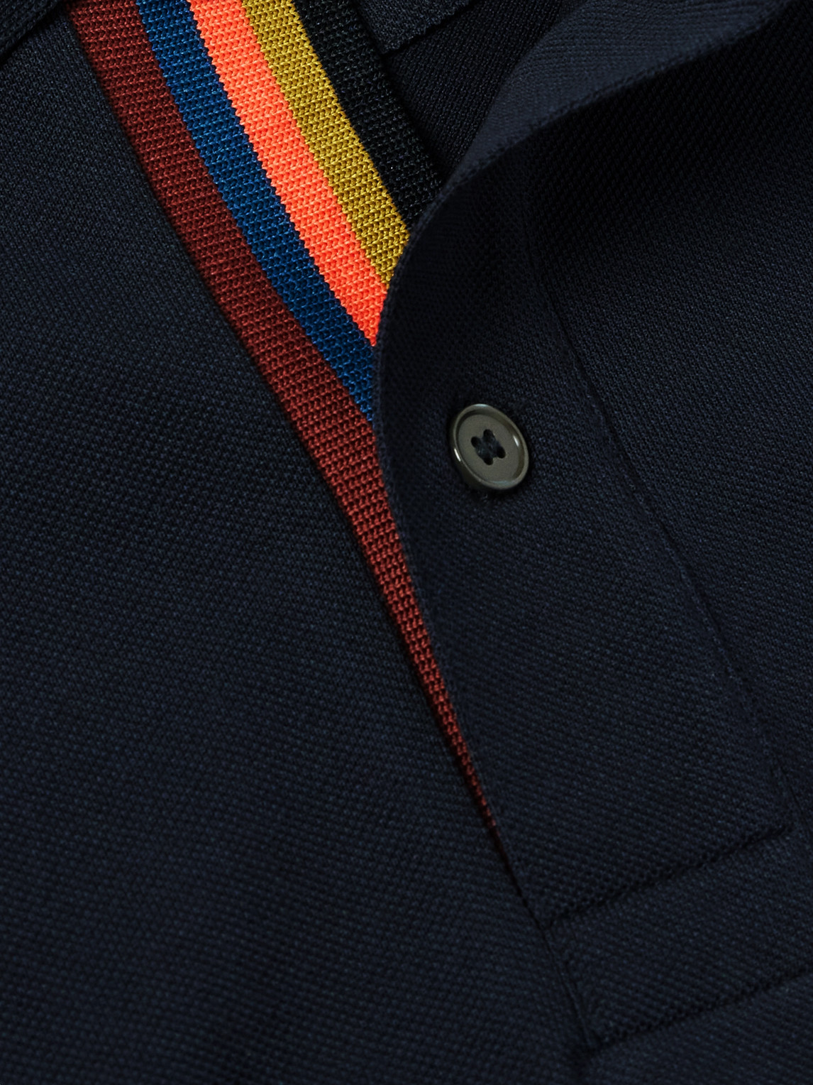 Shop Paul Smith Cotton-piqué Polo Shirt In Blue