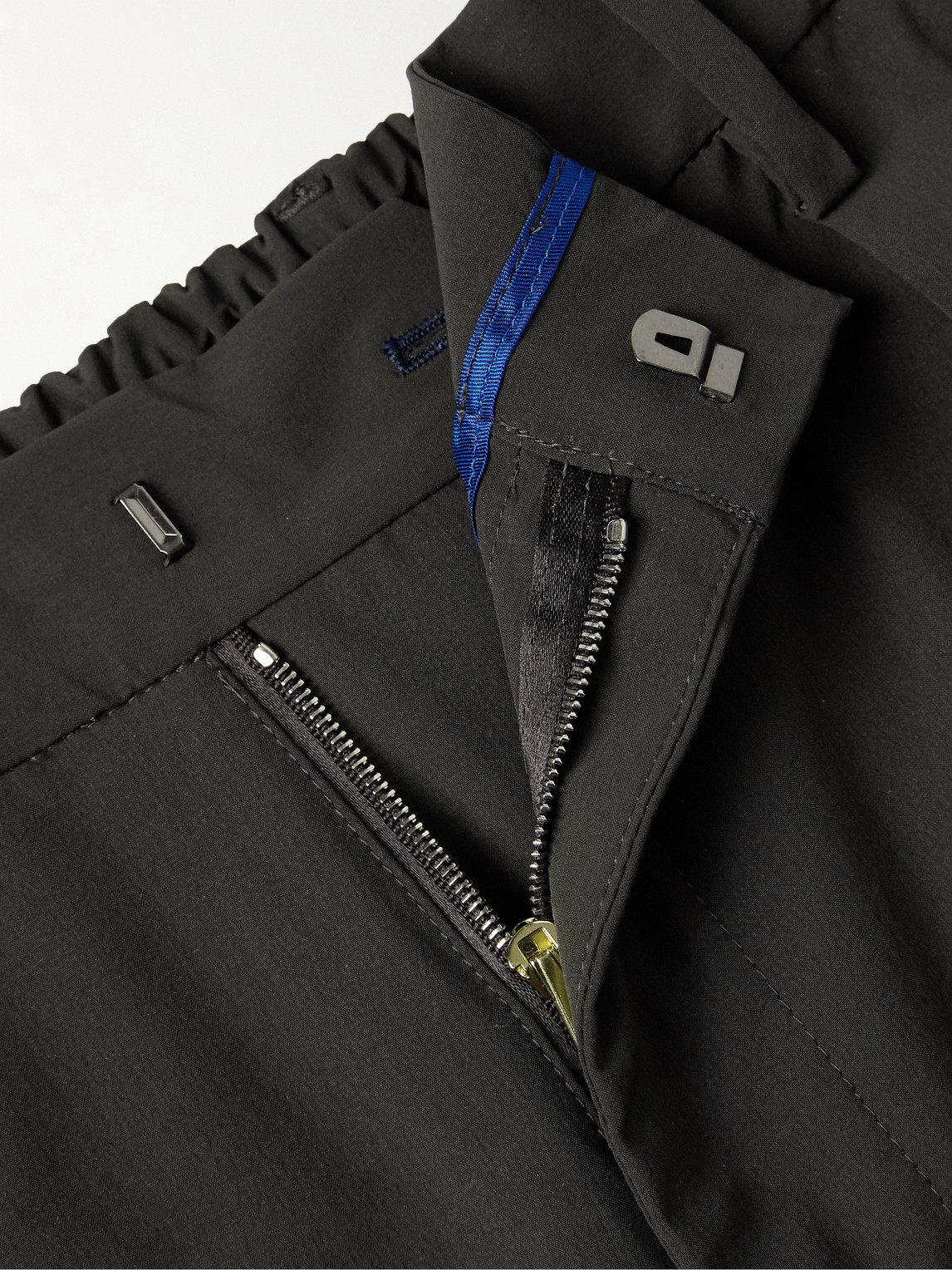 PAUL SMITH SLIM-FIT STRAIGHT-LEG PLEATED STRETCH RECYCLED-NYLON TROUSERS