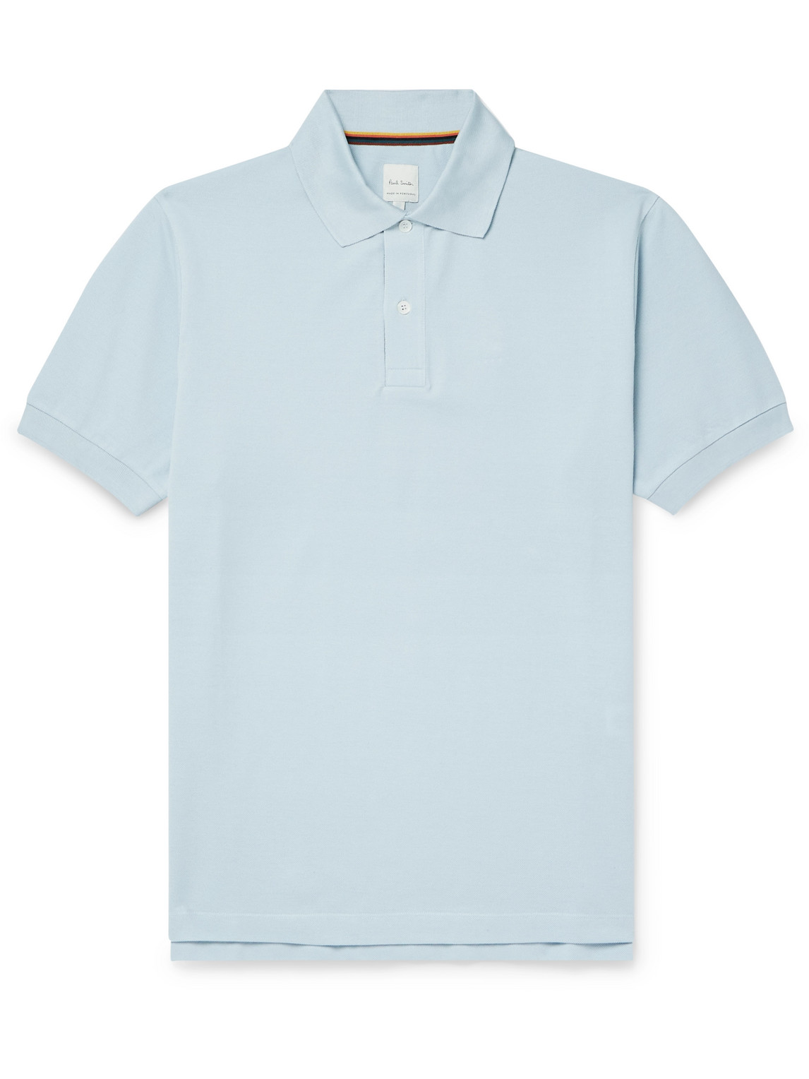 Paul Smith Cotton-piqué Polo Shirt In Blue