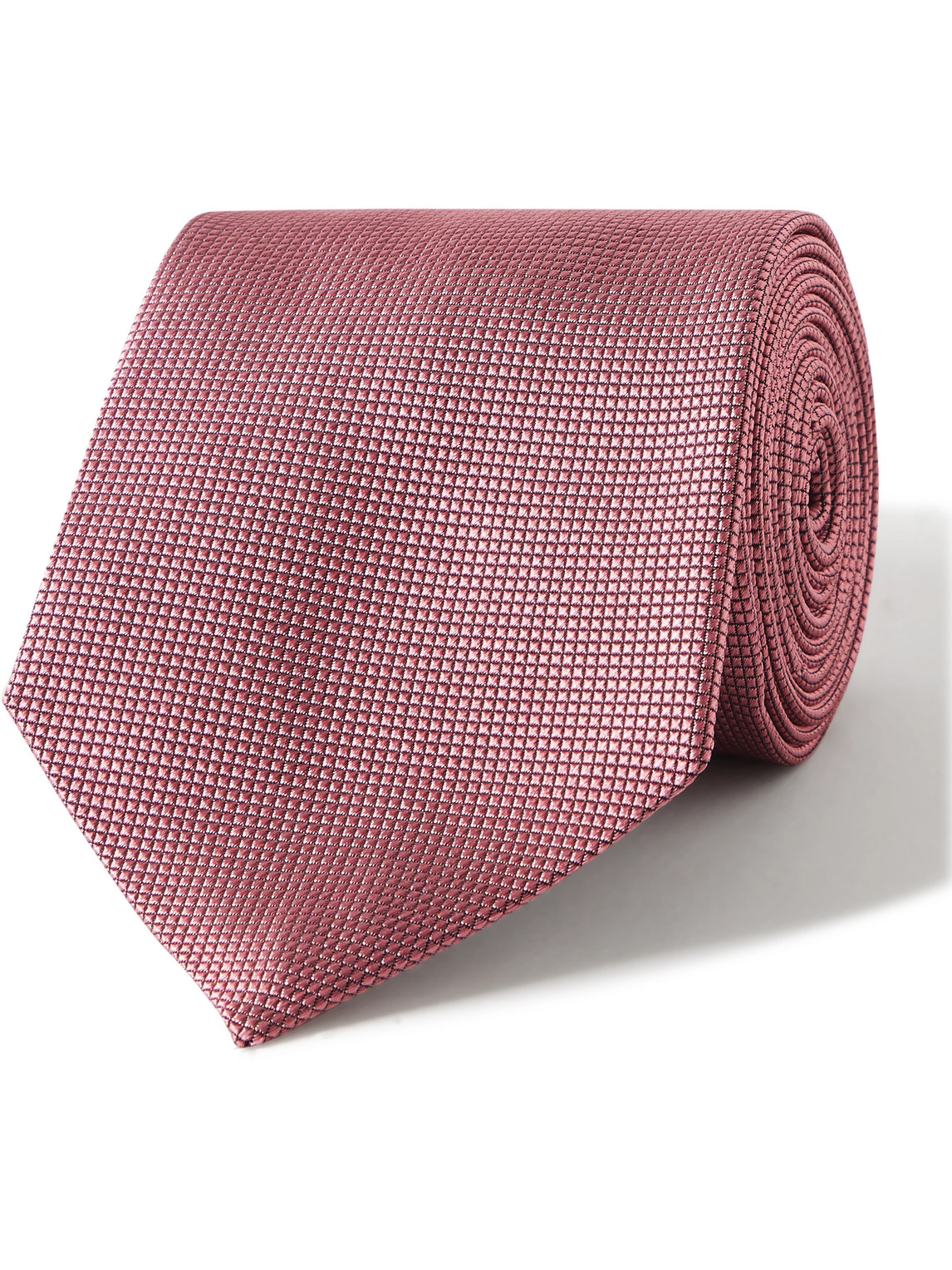 Paul Smith 8cm Silk-grenadine Jacquard Tie In Pink