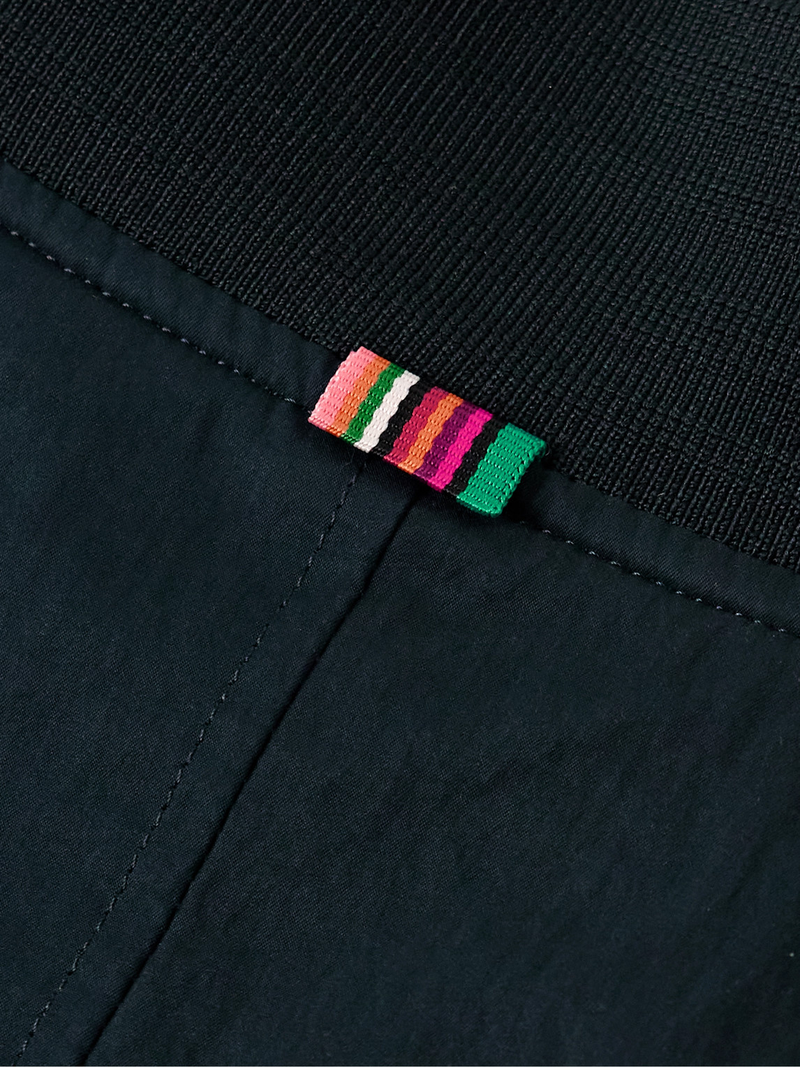 PAUL SMITH REVERSIBLE COATED NYLON-BLEND BOMBER JACKET