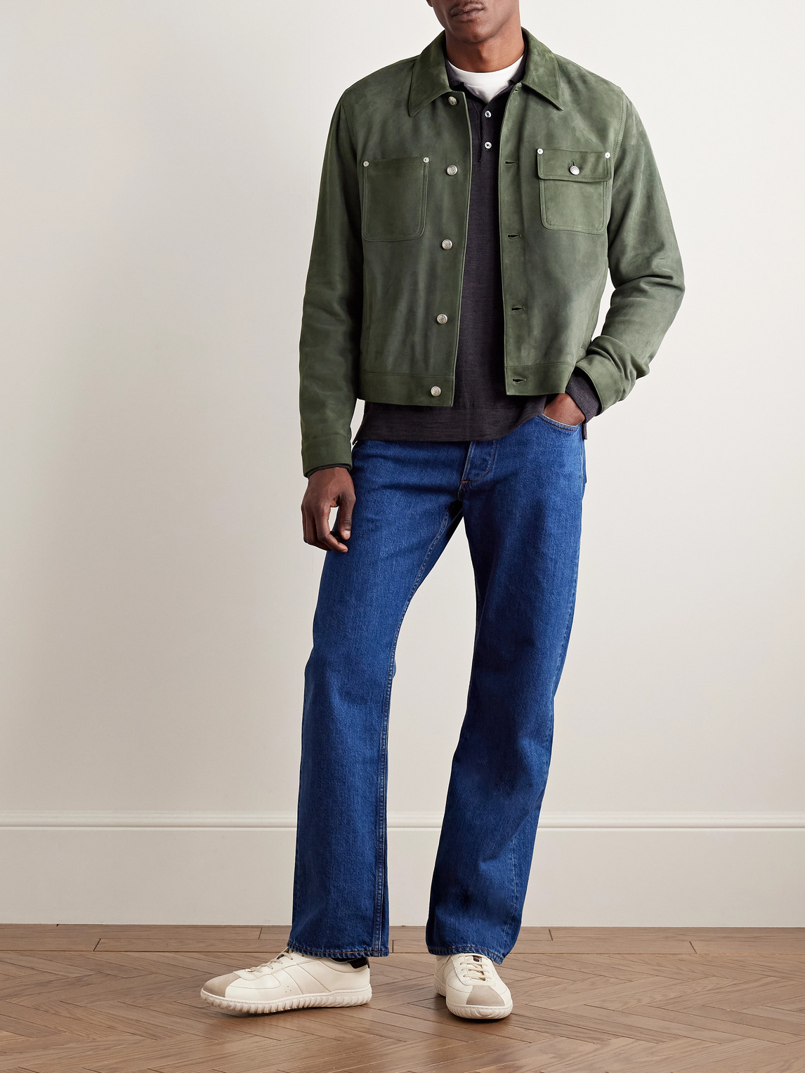 PAUL SMITH SUEDE TRUCKER JACKET