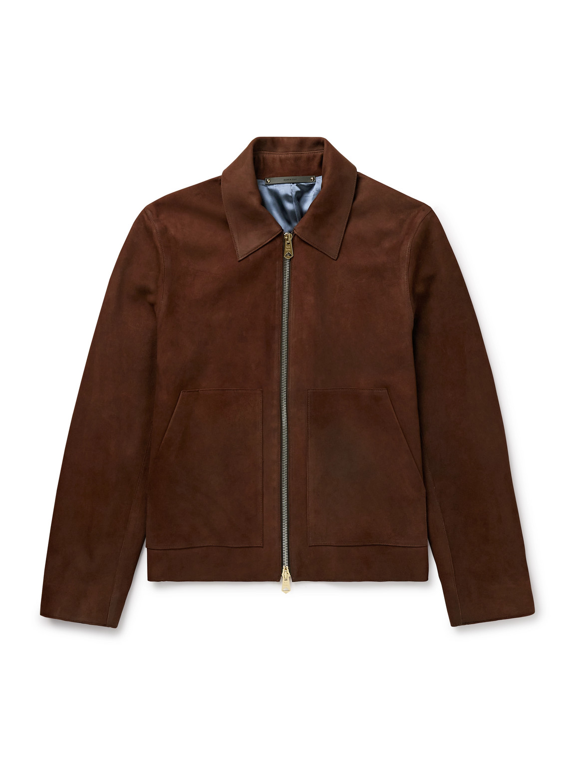 Paul Smith Suede Jacket In Brown